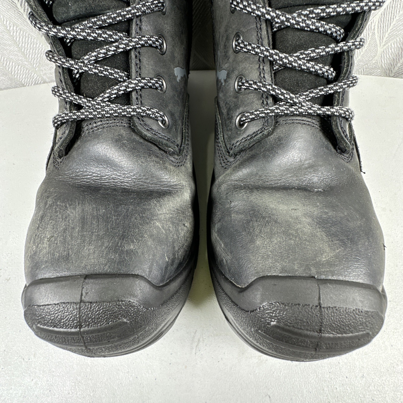 Puma Conquest Mens Size 9 Black Comp Toe Side Zip Safety Boots 630675