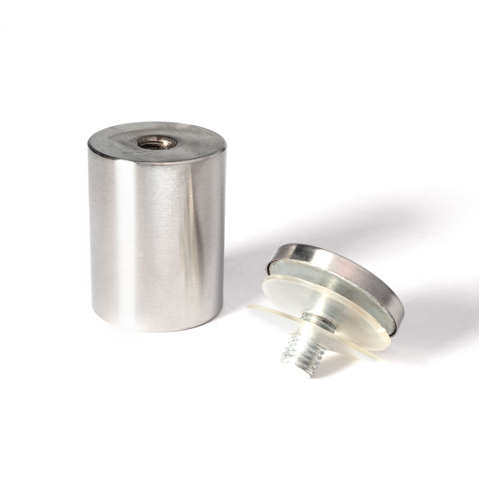 Stainless Steel Standoff 1-1/2 Inch Diameter x 2 Inch Barrel Length Brushed