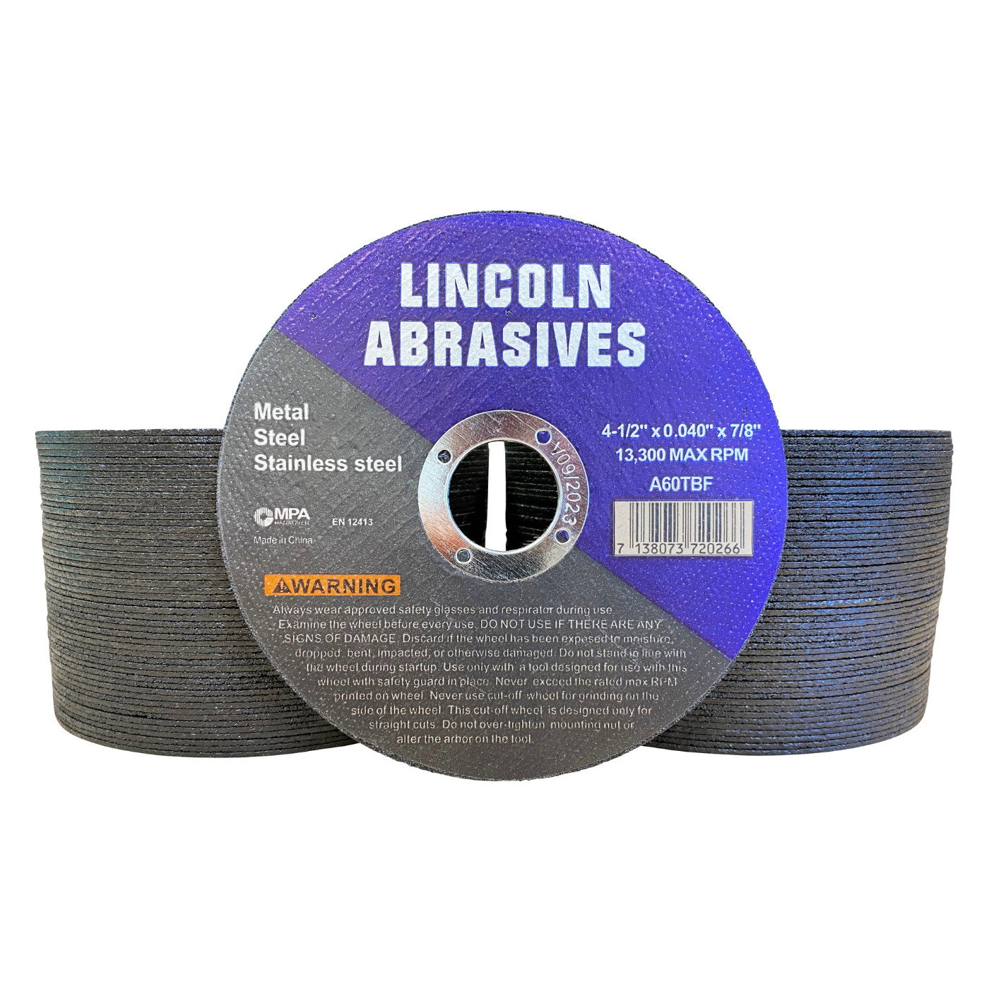 100 Pack 4-1/2″ .040″ Cut-off Wheel 4.5 Cutting Discs Stainless Steel & Metal