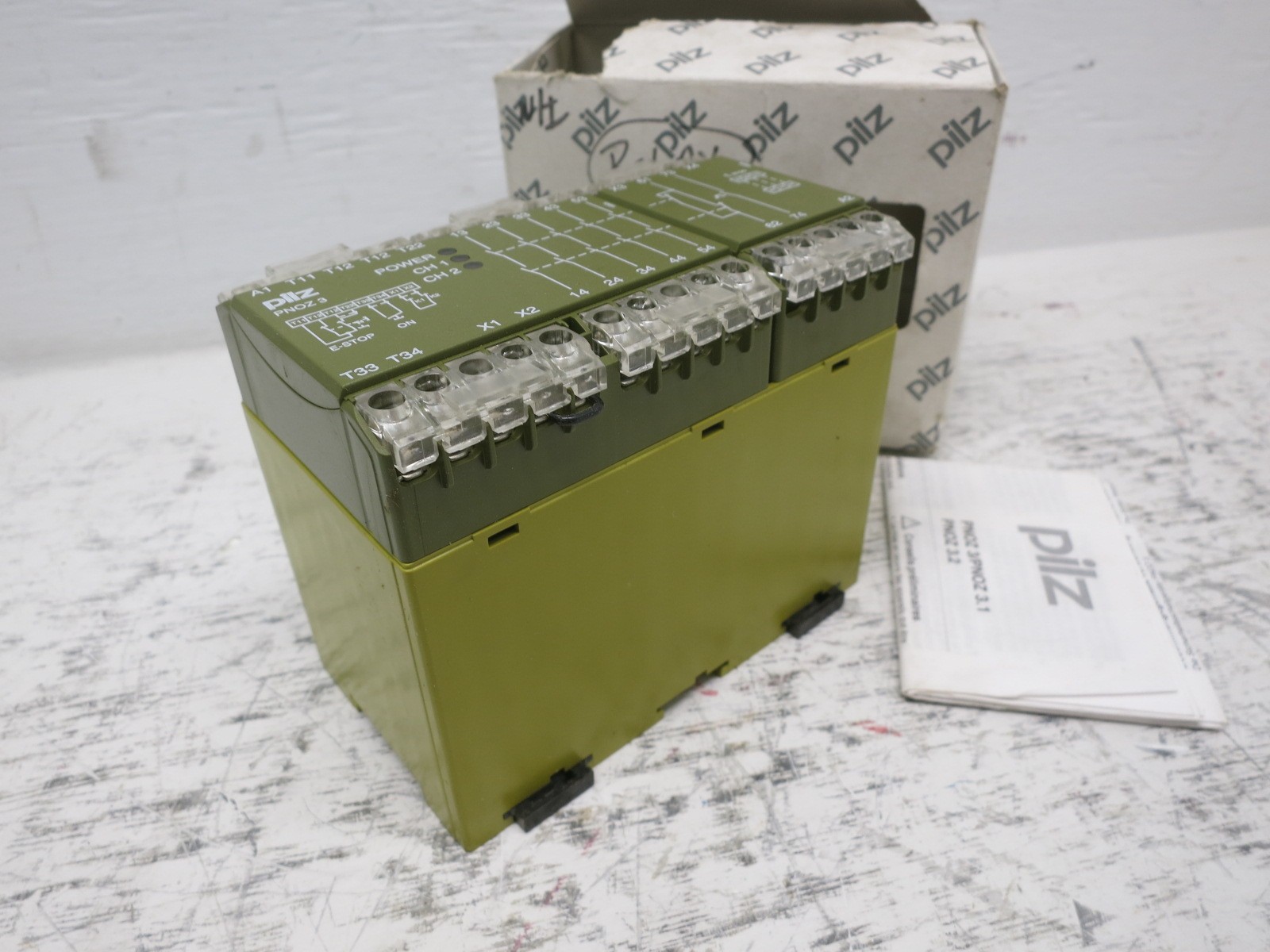 NEW Pilz PNOZ 3 24 V DC 5S10 E-Stop Safety Relay 474894 PN0Z Emergency Stop