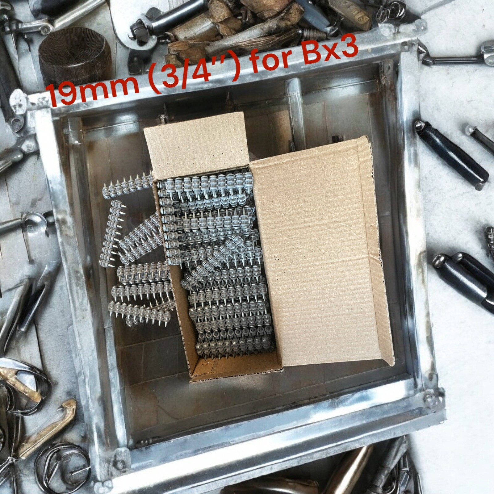 1000x Concrete Nails for Hilti Bx3 (19mm) -Pins For Hilti Bx3 Nails Fast Track