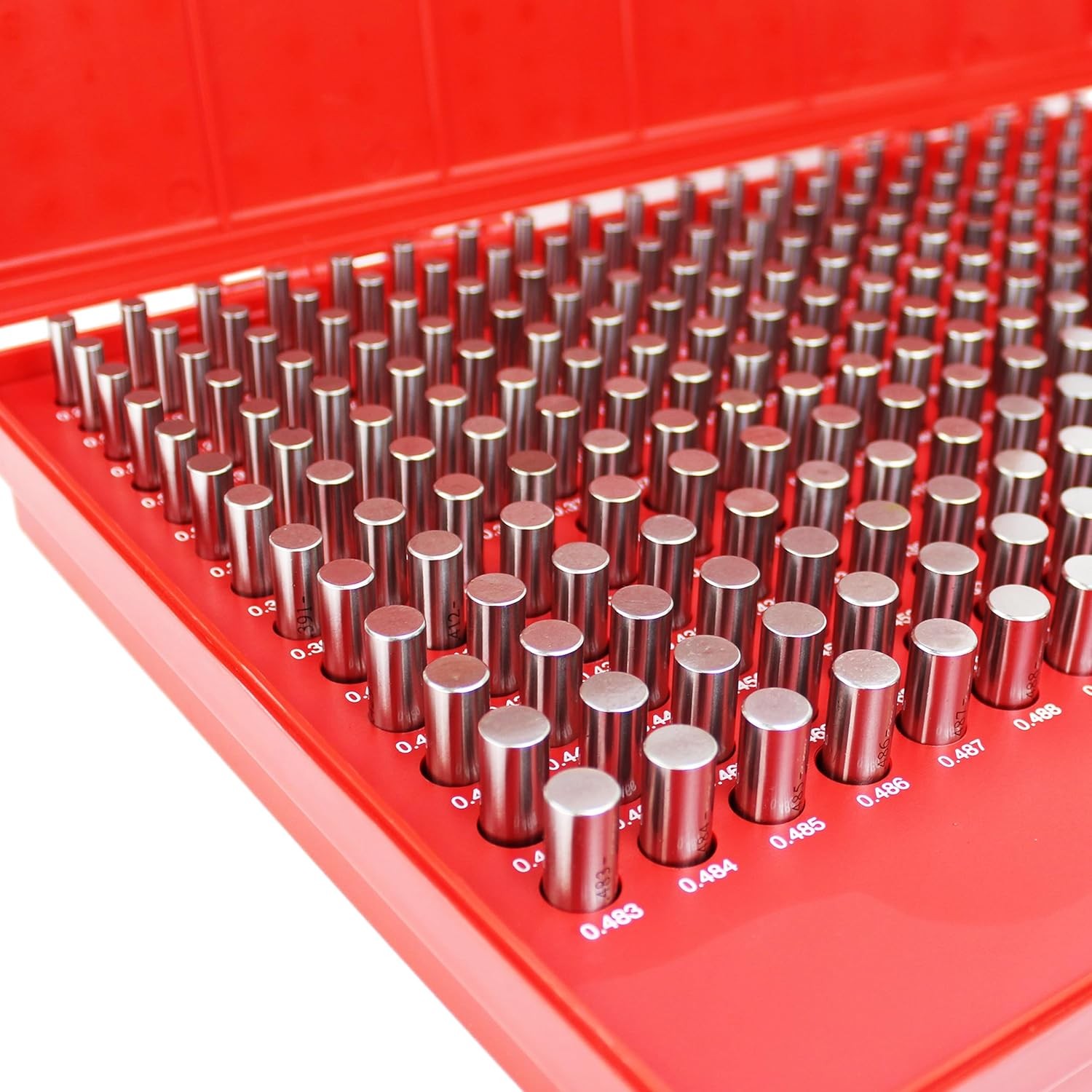 250 Pc M2 .251-0.500» Steel Plug Pin Gage Set Minus Plus Pin Gauges Metal Gage