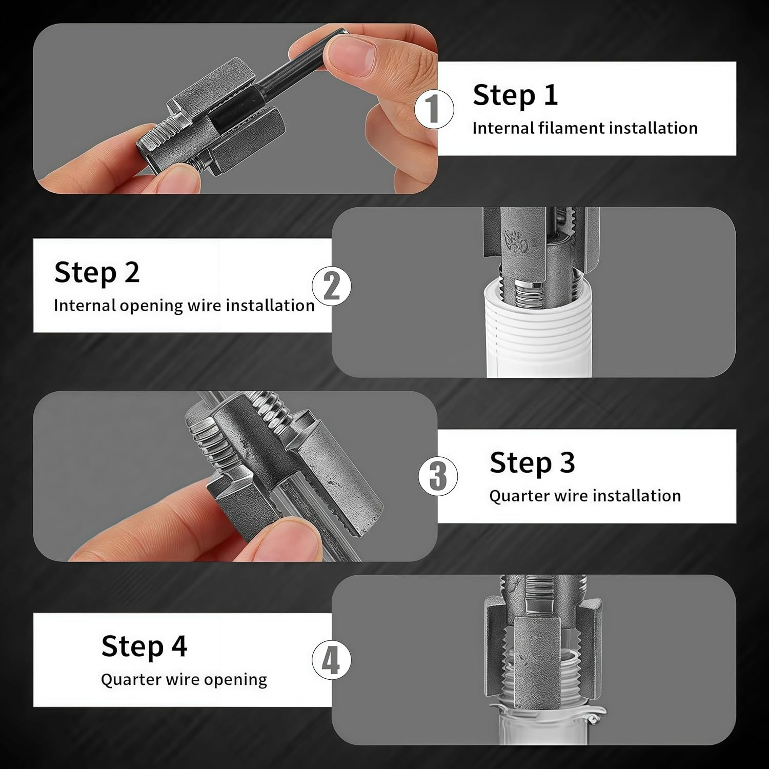 4 in 1 Water Pipe Wrench, Universal Pipe Opener for PVC Pipes, Integrated Intern