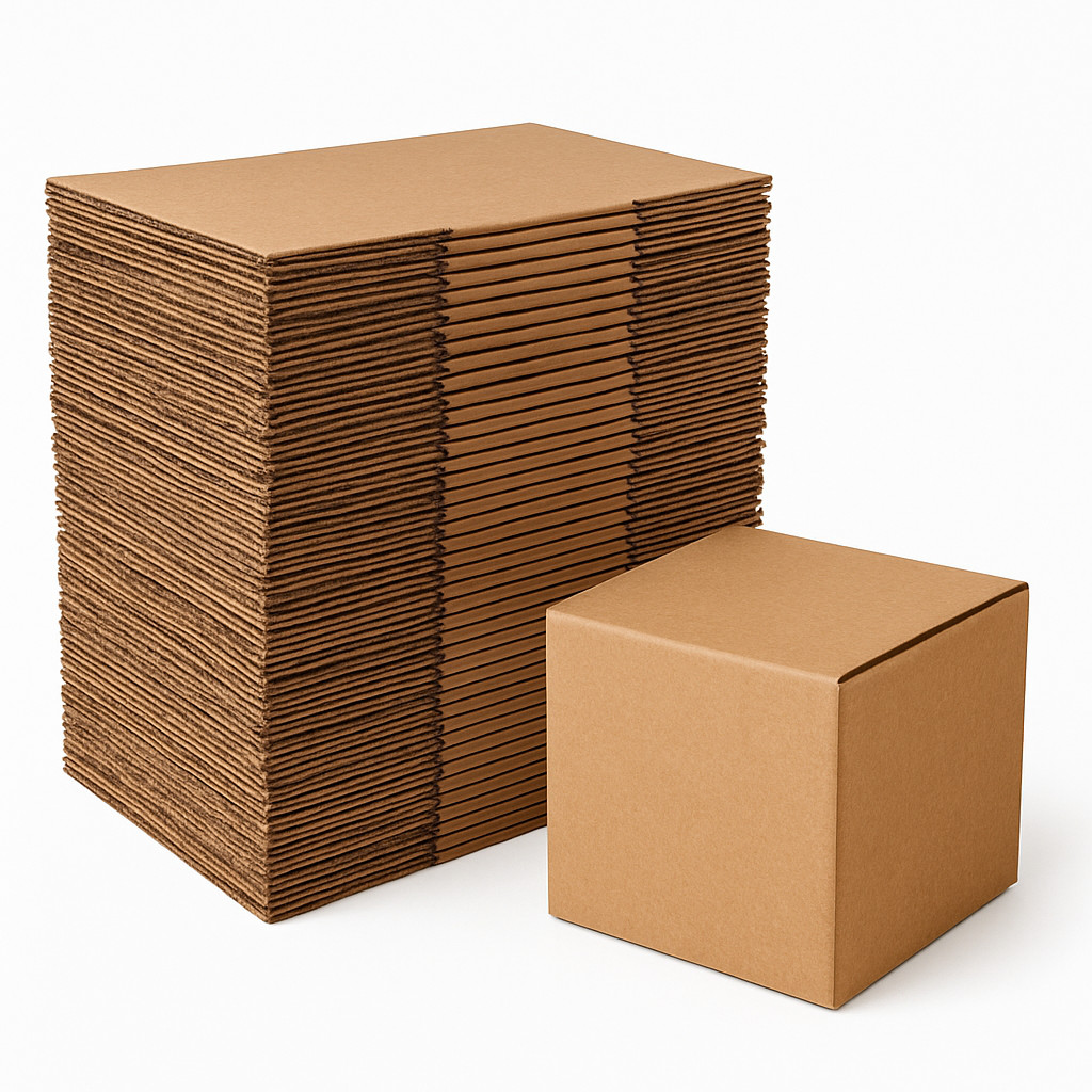 100 6x6x6 Cardboard Paper Boxes Mailing Packing Shipping Box Corrugated