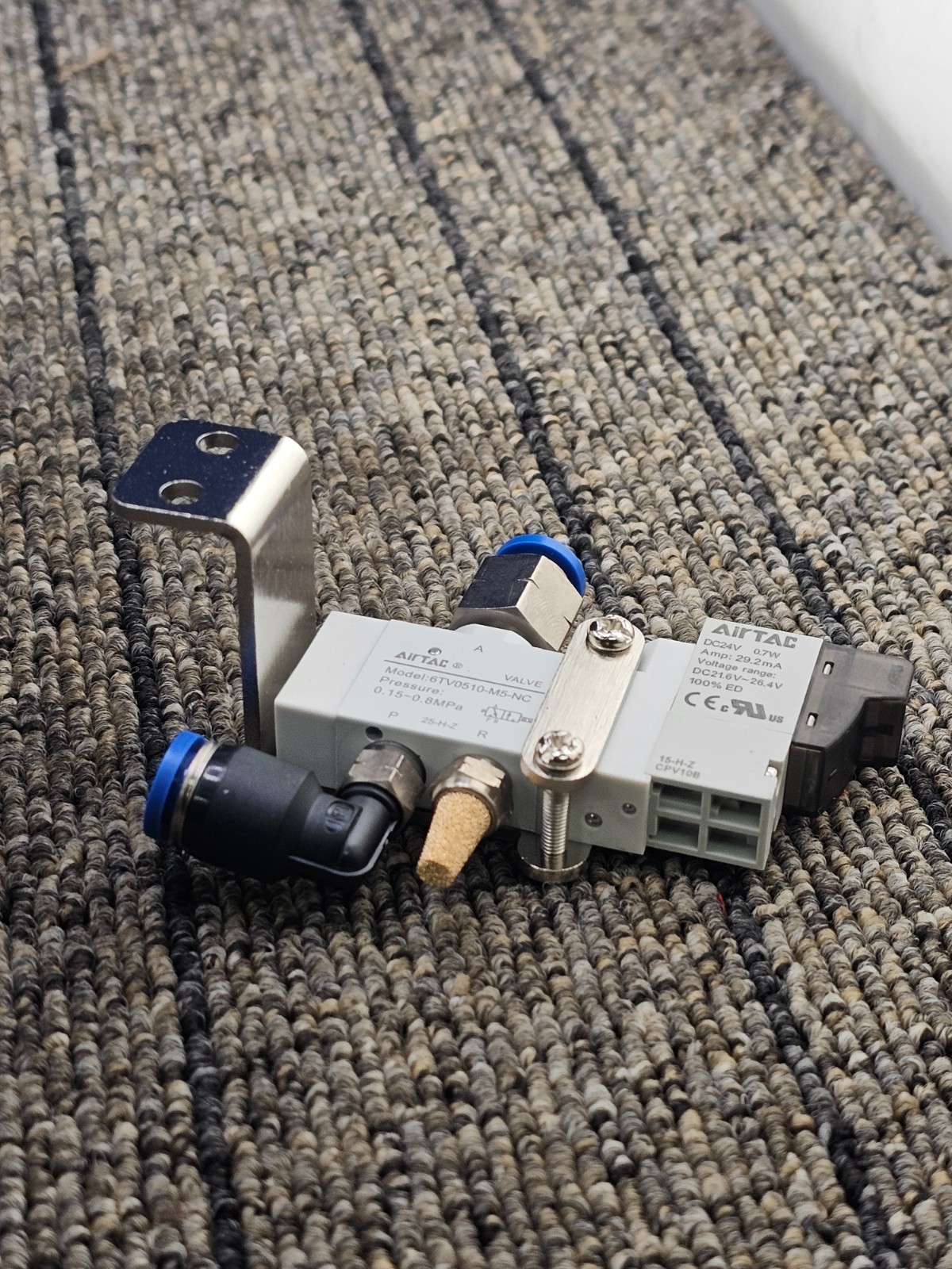 AIRTAC 6TV0510-M5-NC: 3-Way 2-Position Solenoid Valve 6TV Series 0.15-0.8 MPa
