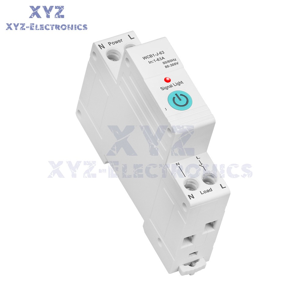 TUYA WIFI Smart Circuit Breaker 63A 220V Switch Metering Overcurrent Protection
