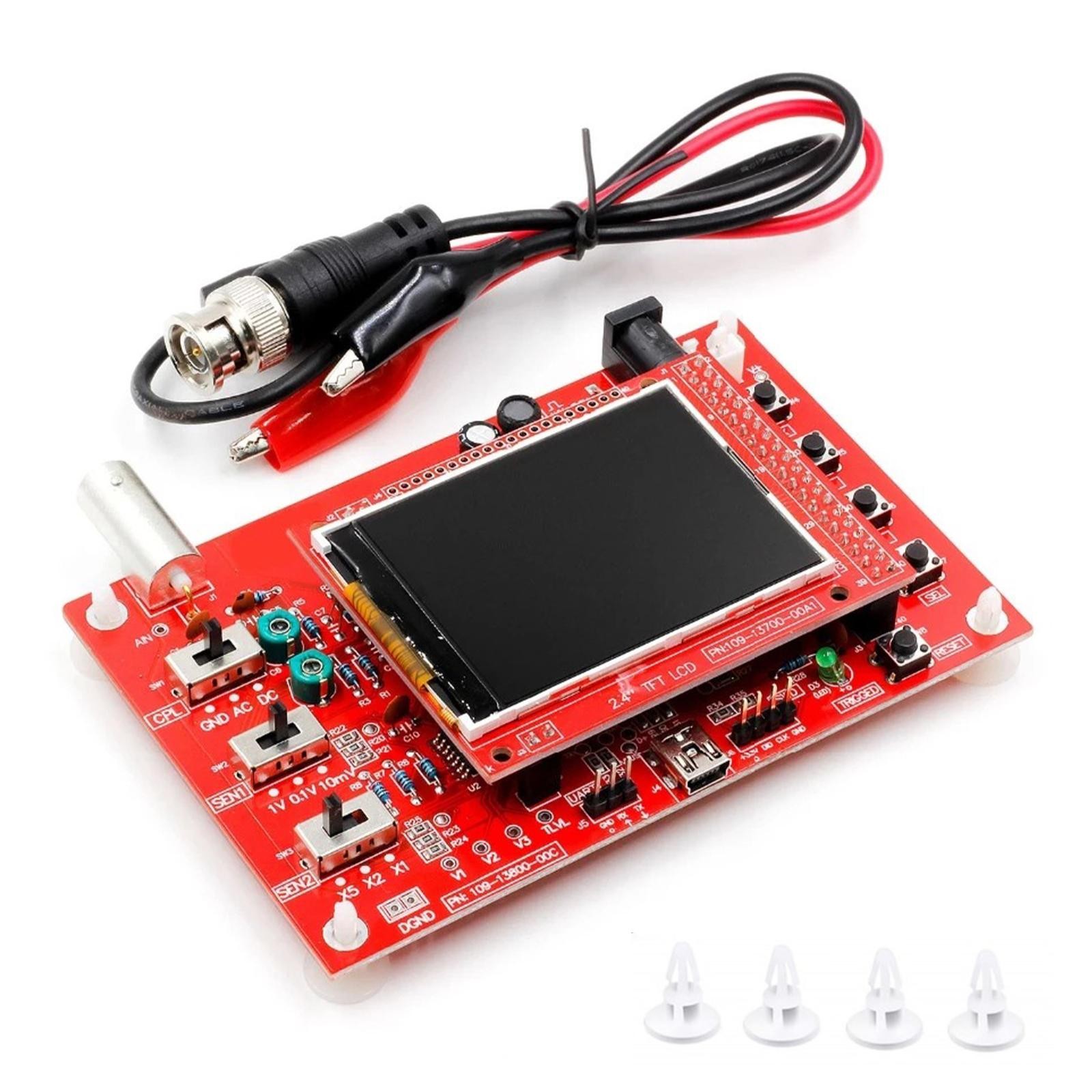 12Bit Assembled DSO138 2.4″ TFT Digital Oscilloscope DIY Module Education Kit