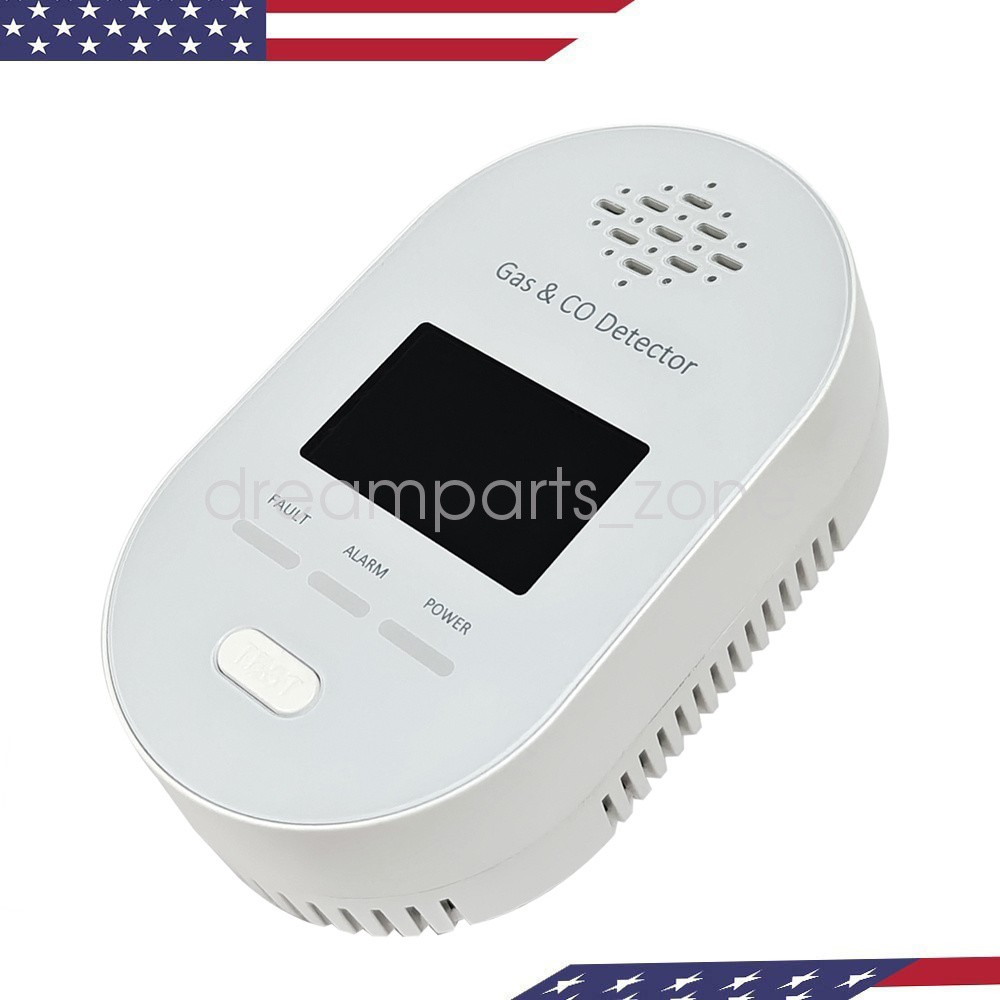 4in1 Plug in Carbon Monoxide Device & Combustible Natural Gas Alarm Combinatio
