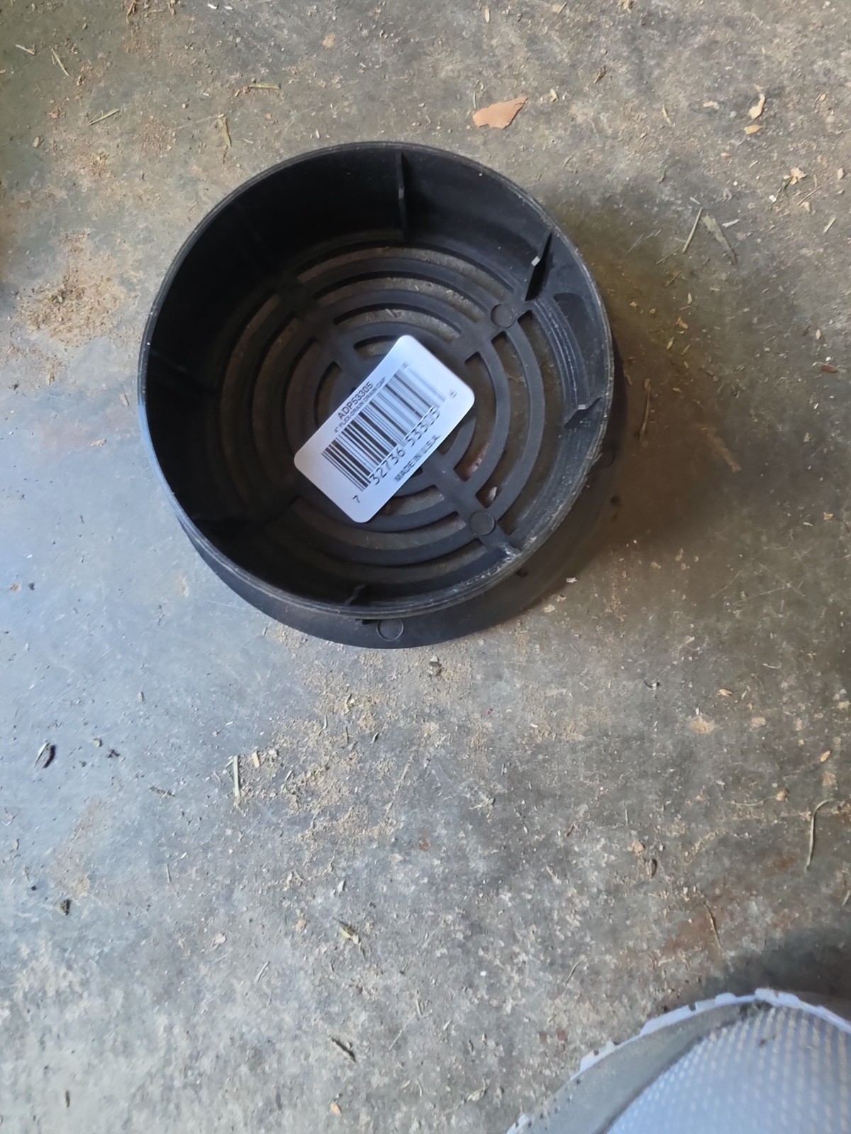 Amerimax Home Products FLEX Drain 4 in. Black Copolymer Drain Cap
