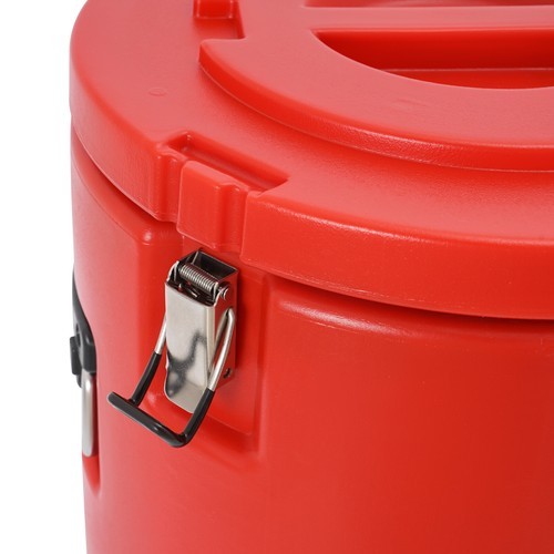 40L Commercial Soup Container Insulated Hot Cold Beverage Carrier Red