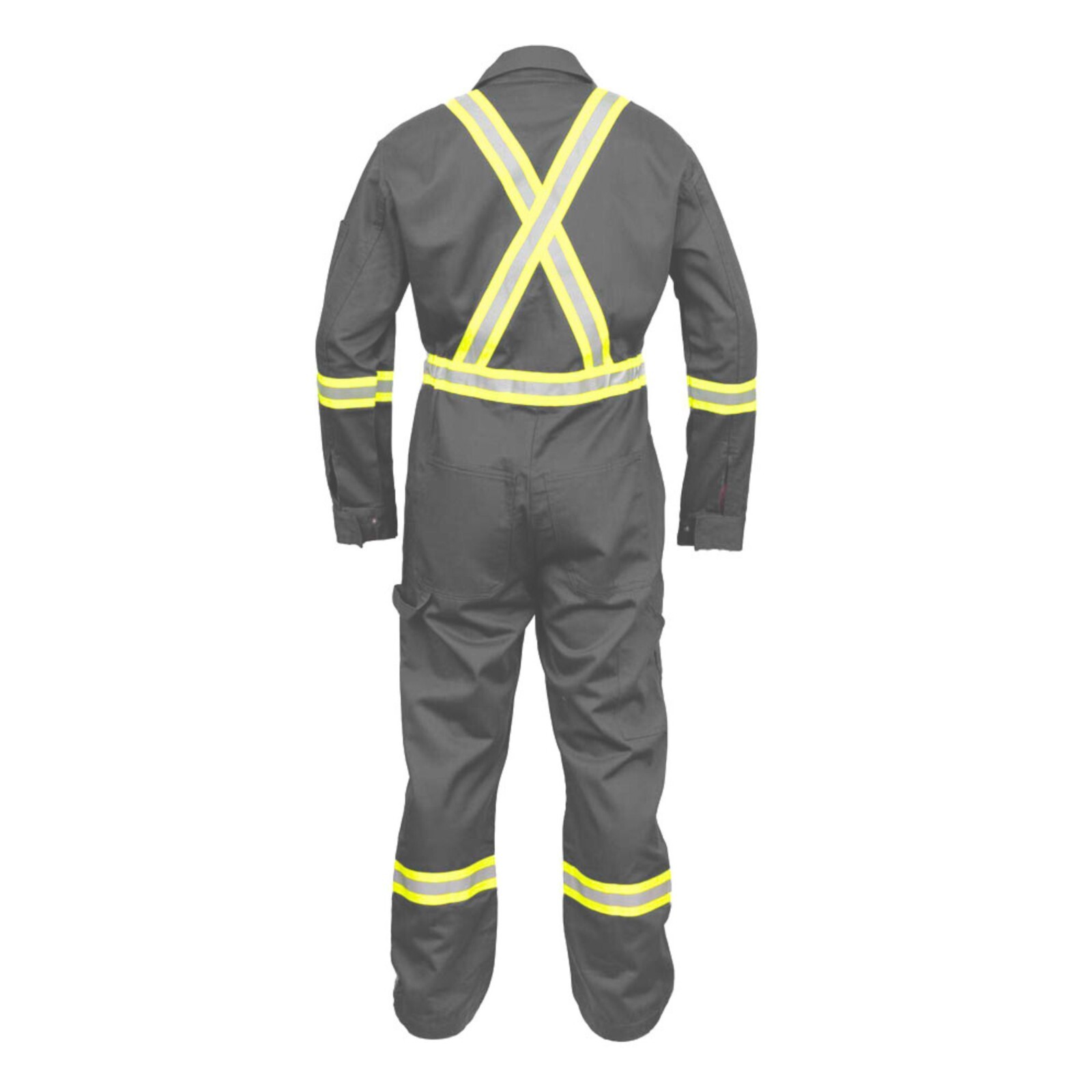 Safety High Visibility Hi Vis Work Coverall with Leg Zipper-Full Sleeve-100%C