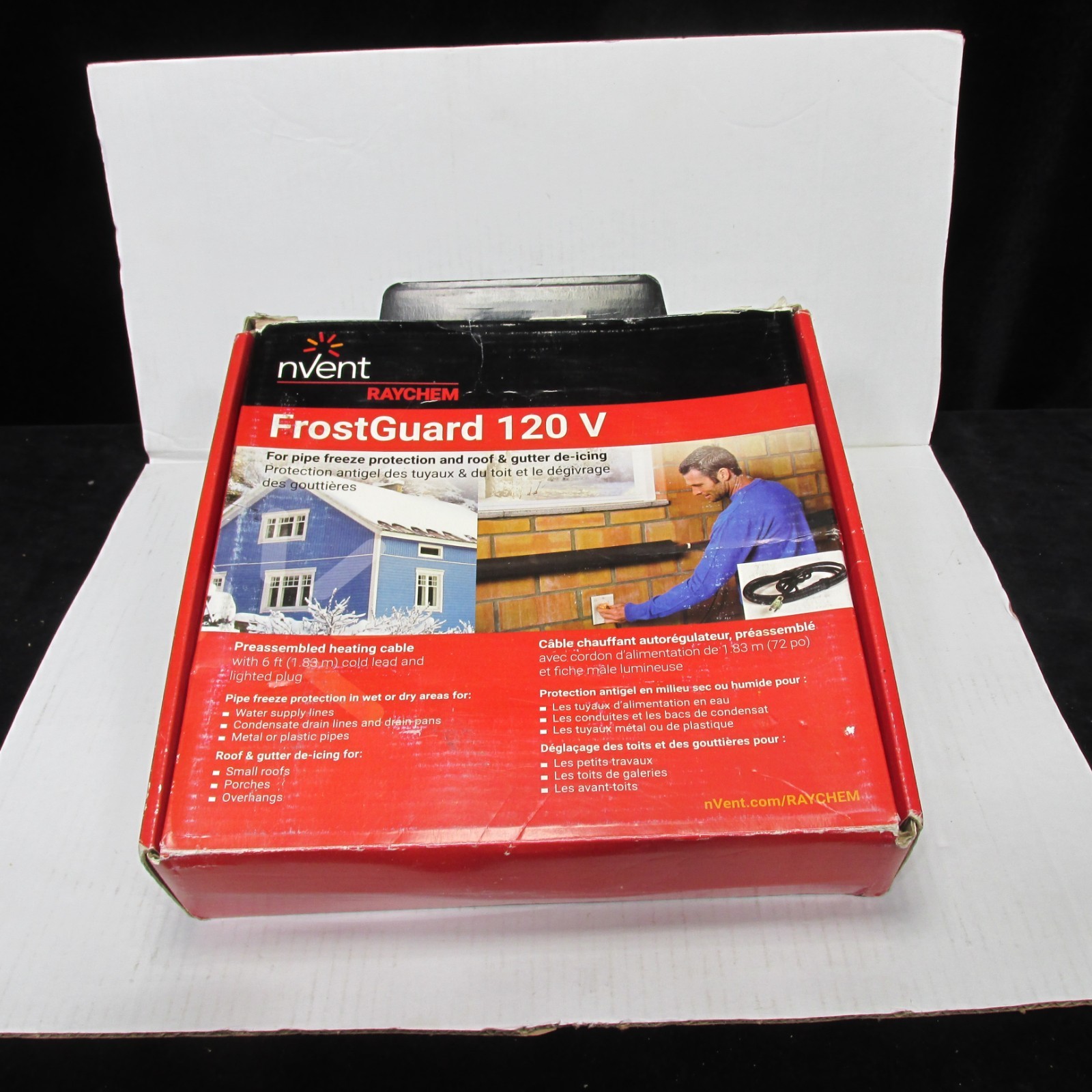 nVent P000002027 RAYCHEM 120V FrostGuard Pipe Freeze Protection roof 75 feet