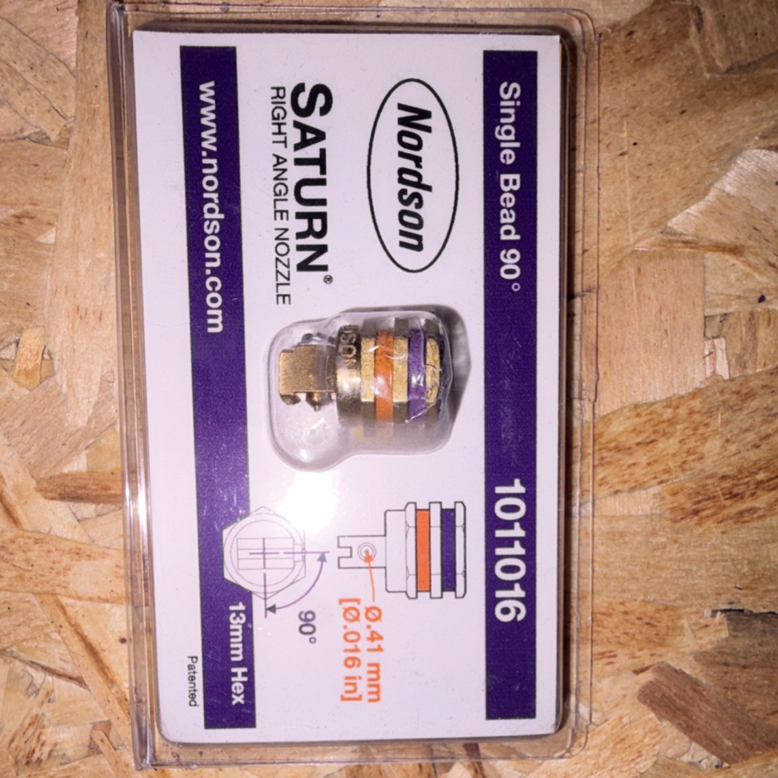 Nordson Saturn Single Bead 90° Right Angle Nozzle 1011016