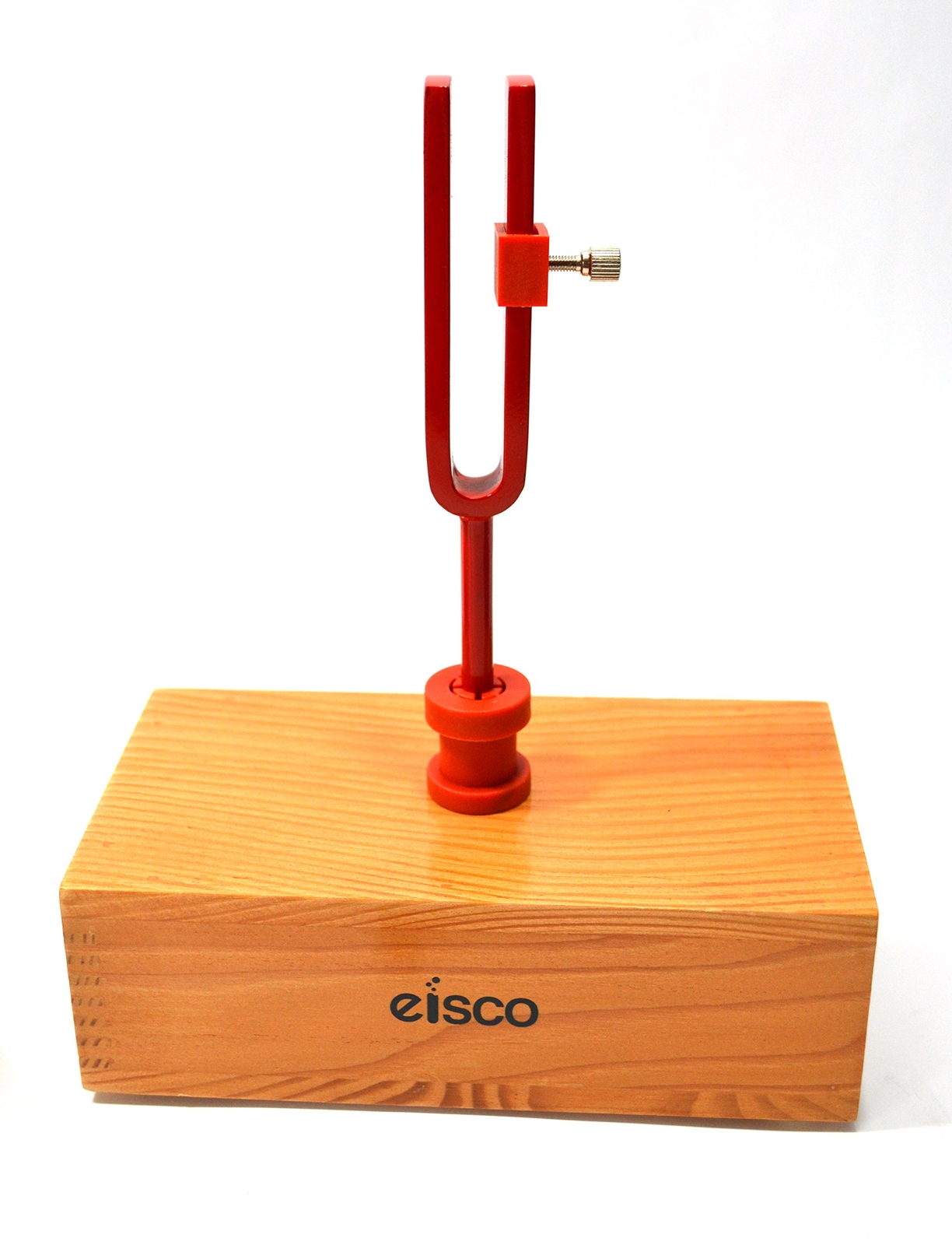 Eisco Labs Pair Of Resonant Tune-able Tuning Forks Mounted On Pine Box