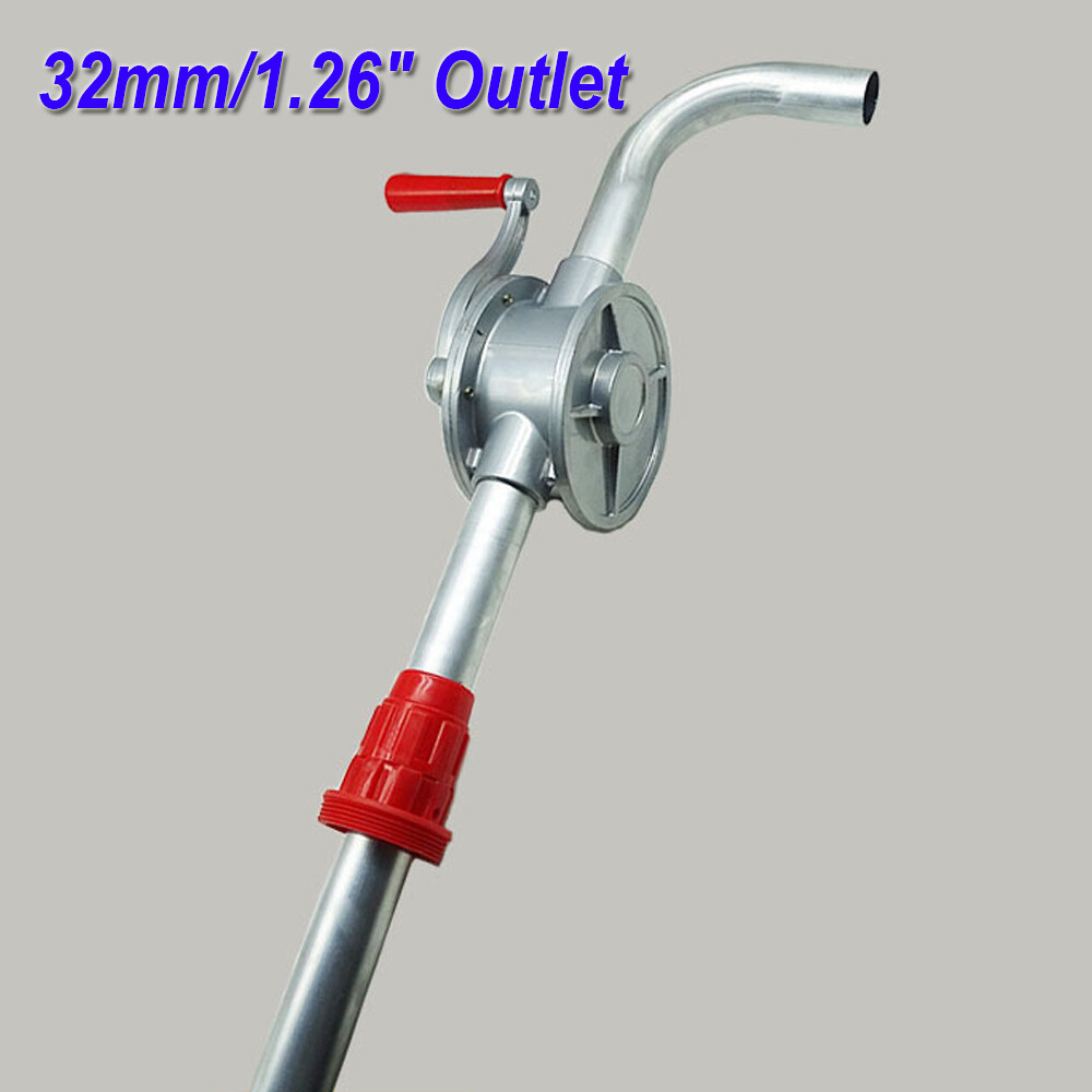50″ Manual Hand Crank Pump Oil Fuel Transfer Suction Drum Barrel 55 Gallon
