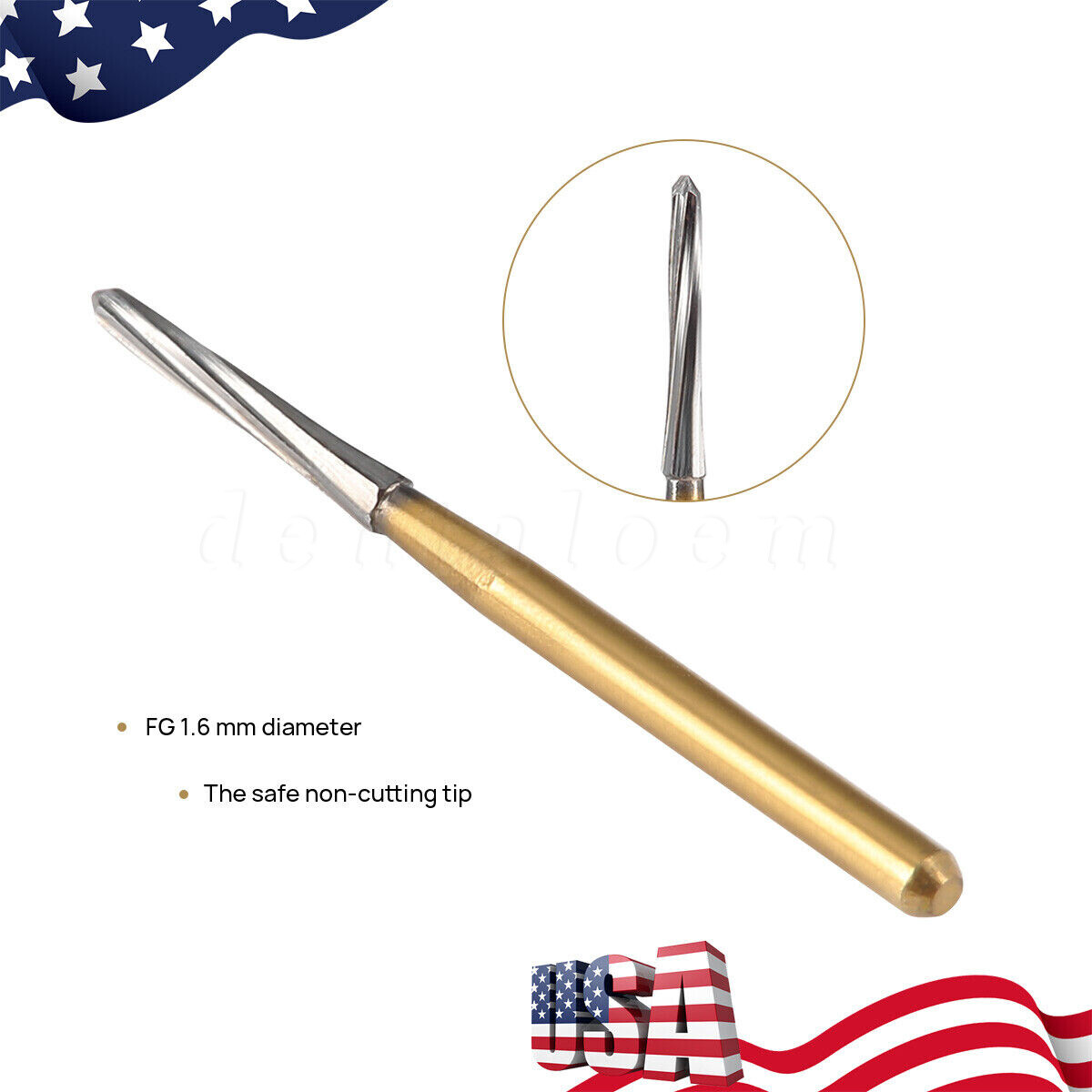 Dental Endo ENDO-Z Tungsten Carbide Burs FG Round Bur High Speed 21/25/28mm
