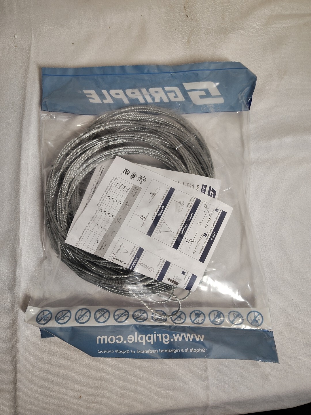 GRIPPLE SL02-3M/10FT SLING No2 100lbs 10per Bag Loop