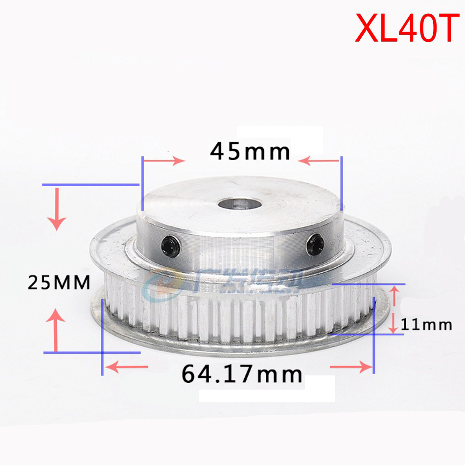 XL 10T-100T Timing Belt Pulley Synchronous Wheel Select Bore for 10mm Width Belt