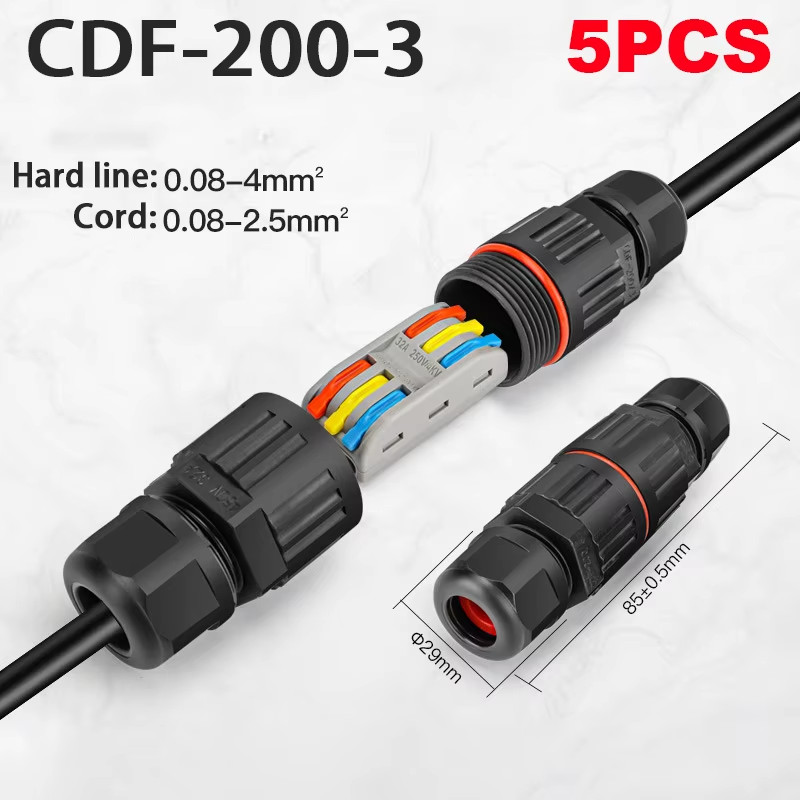 IP68 Waterproof Joint Wire Quick Connection Waterproof Connector 2/3 Pin Solder