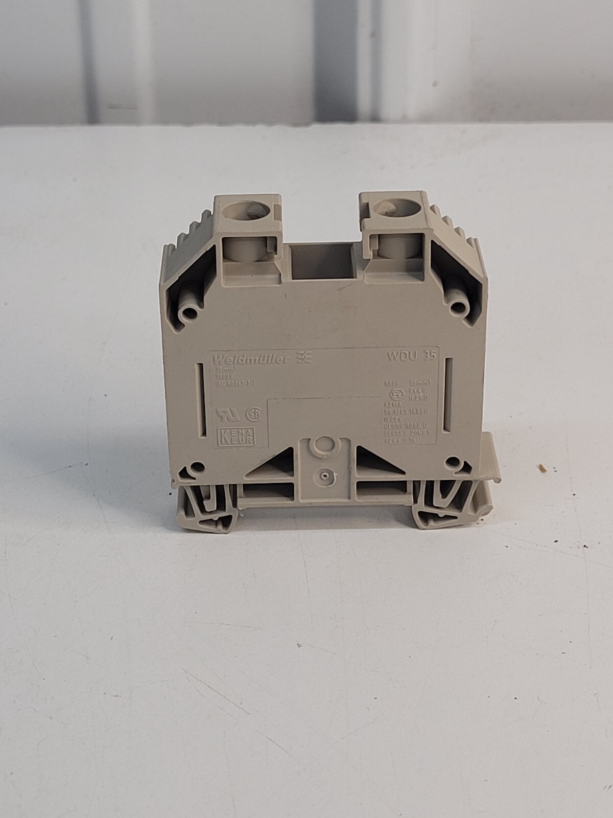 Weidmuller WDU 35 DIN Rail Terminal Block 125A 1000V 1020500000 Qty 1 NEW o4