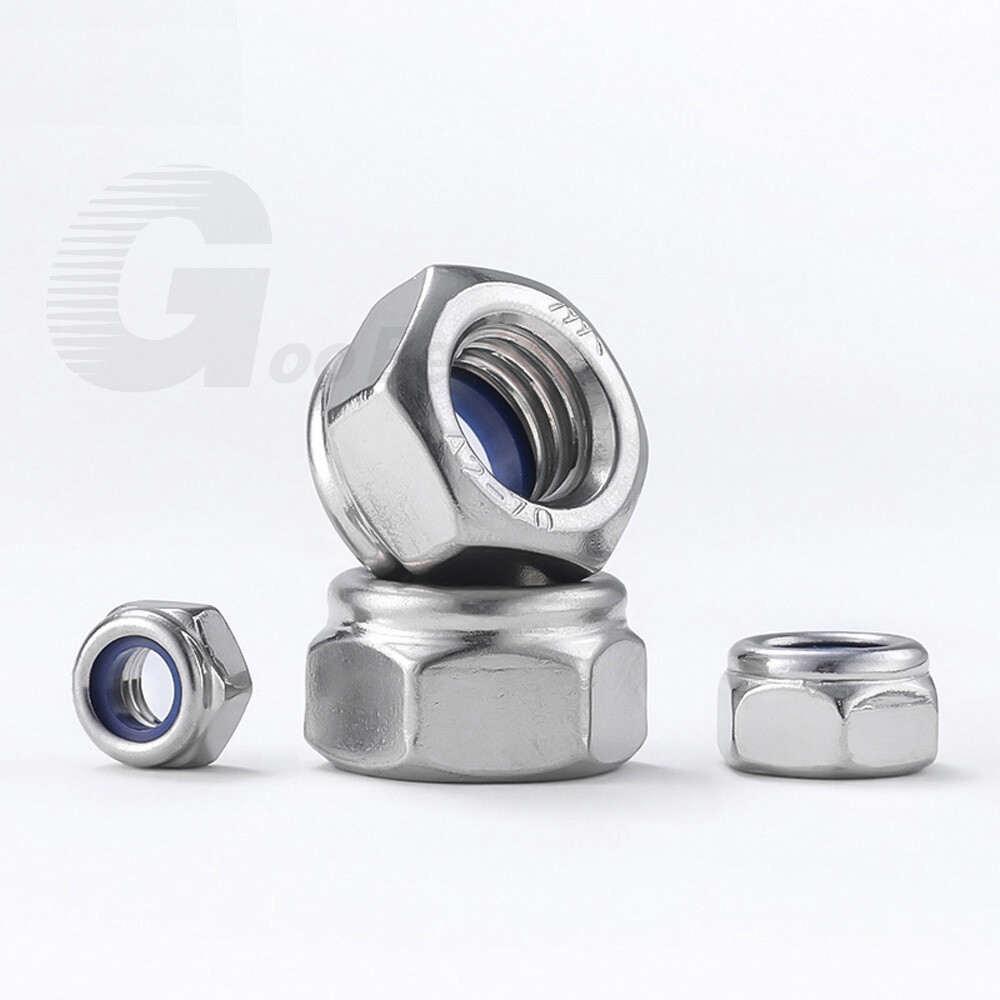 Nyloc Nylon Insert Locking Nuts Fine Thread M6 – M20 A2 Stainless Steel DIN 985