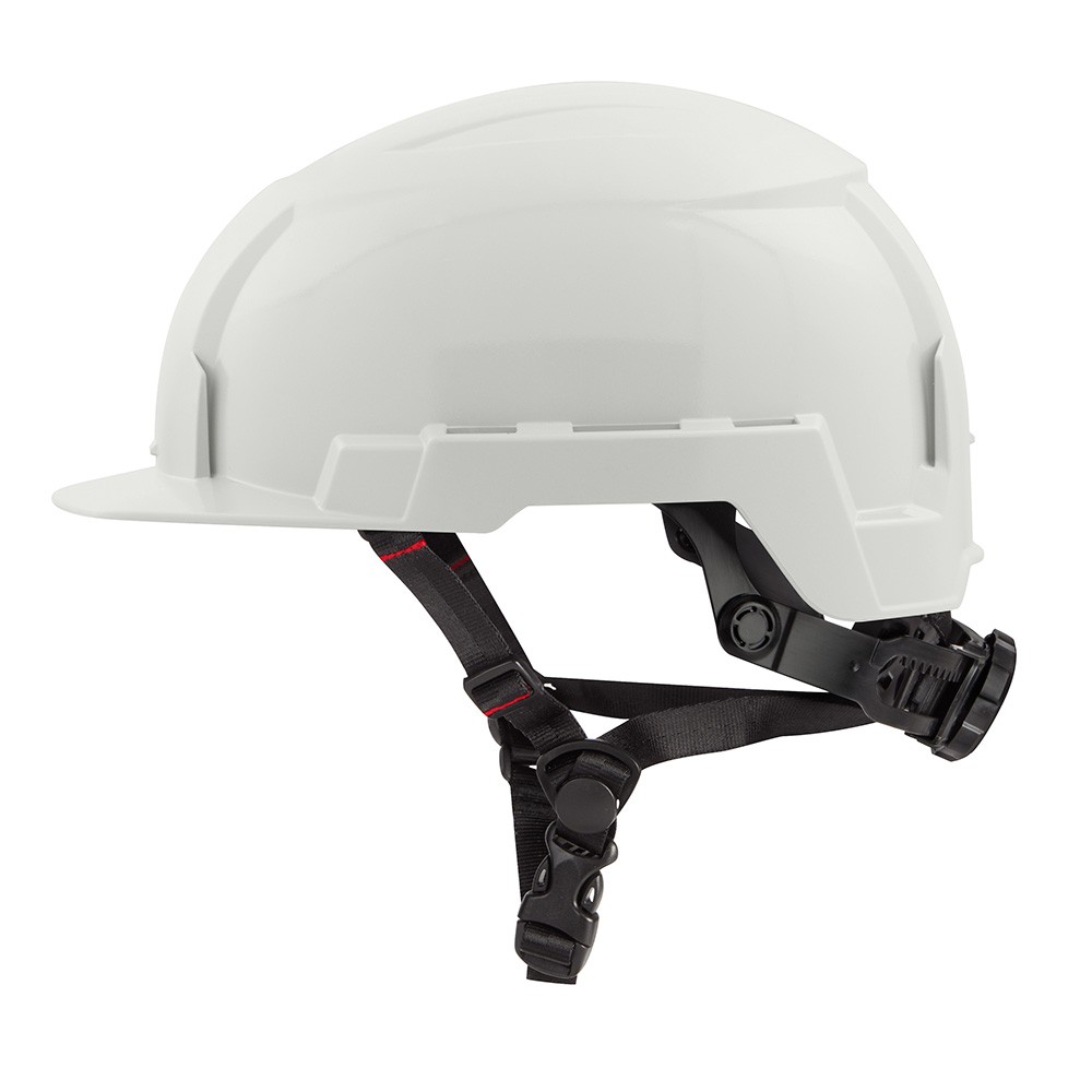 Milwaukee 48-73-1321 White Front Brim Hard Hat Helmet with BOLT™ – Class E