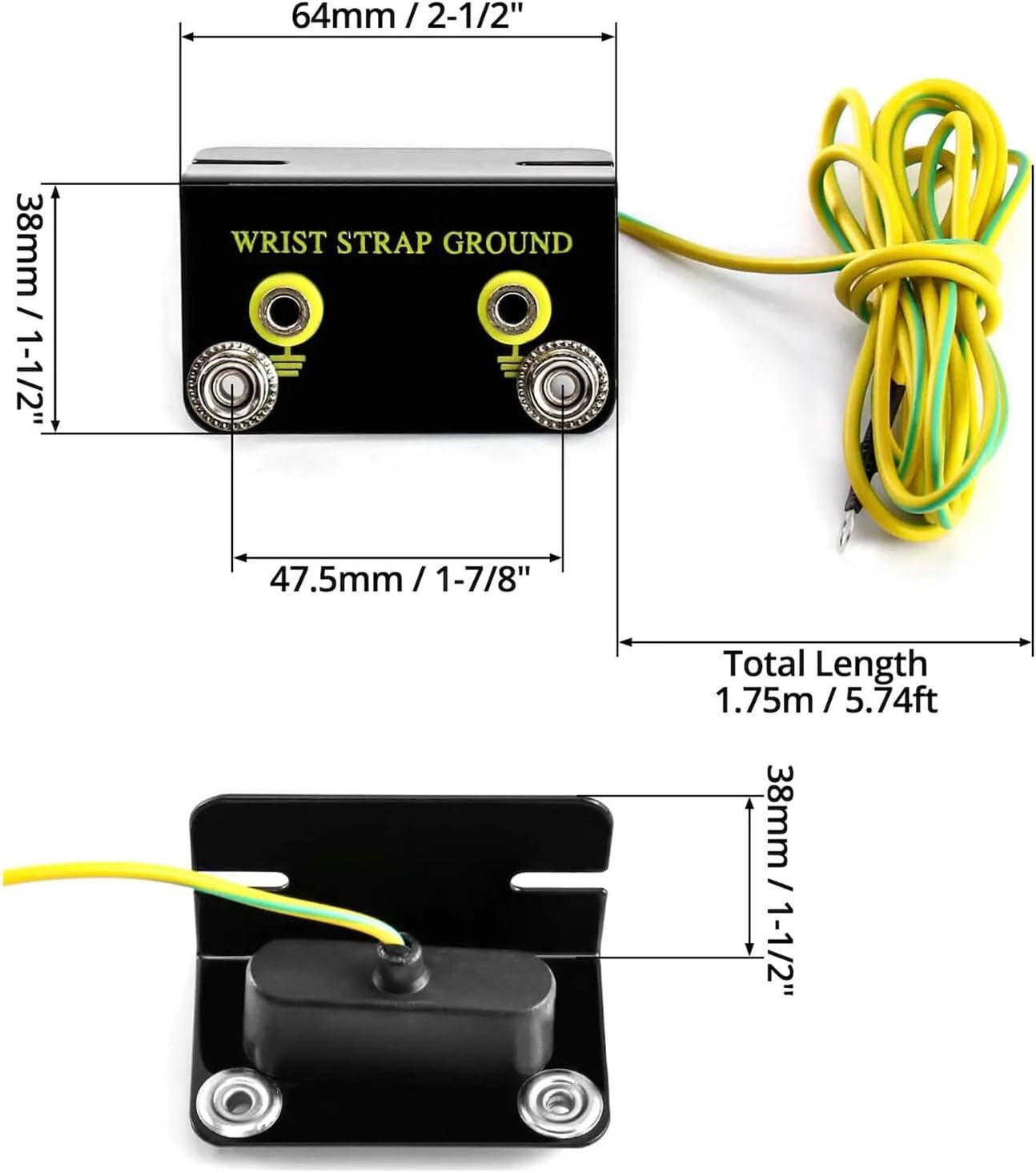 4 Pack L – Style ESD Wrist Strap Grounding Kit-Static Protection for Electronics