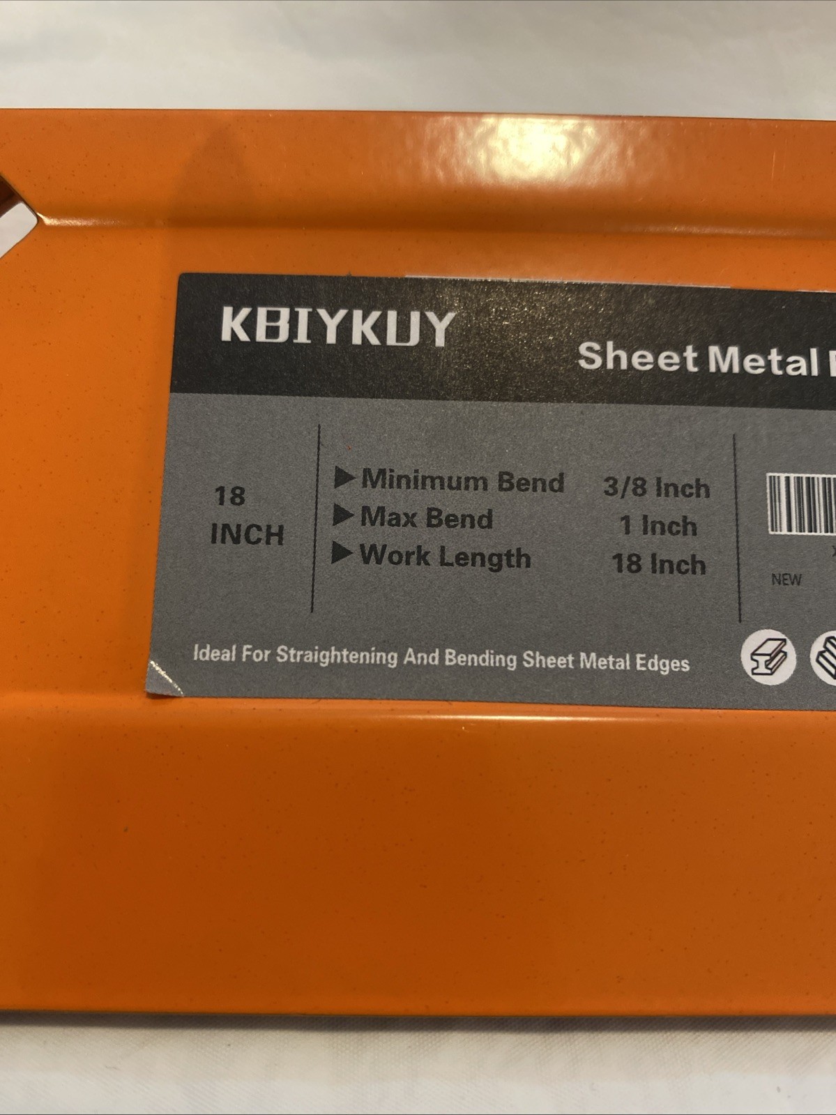 Sheet Metal Bender Folding Tool, 18 Inch Hand Seamer for HVAC Ductwork, Roofing