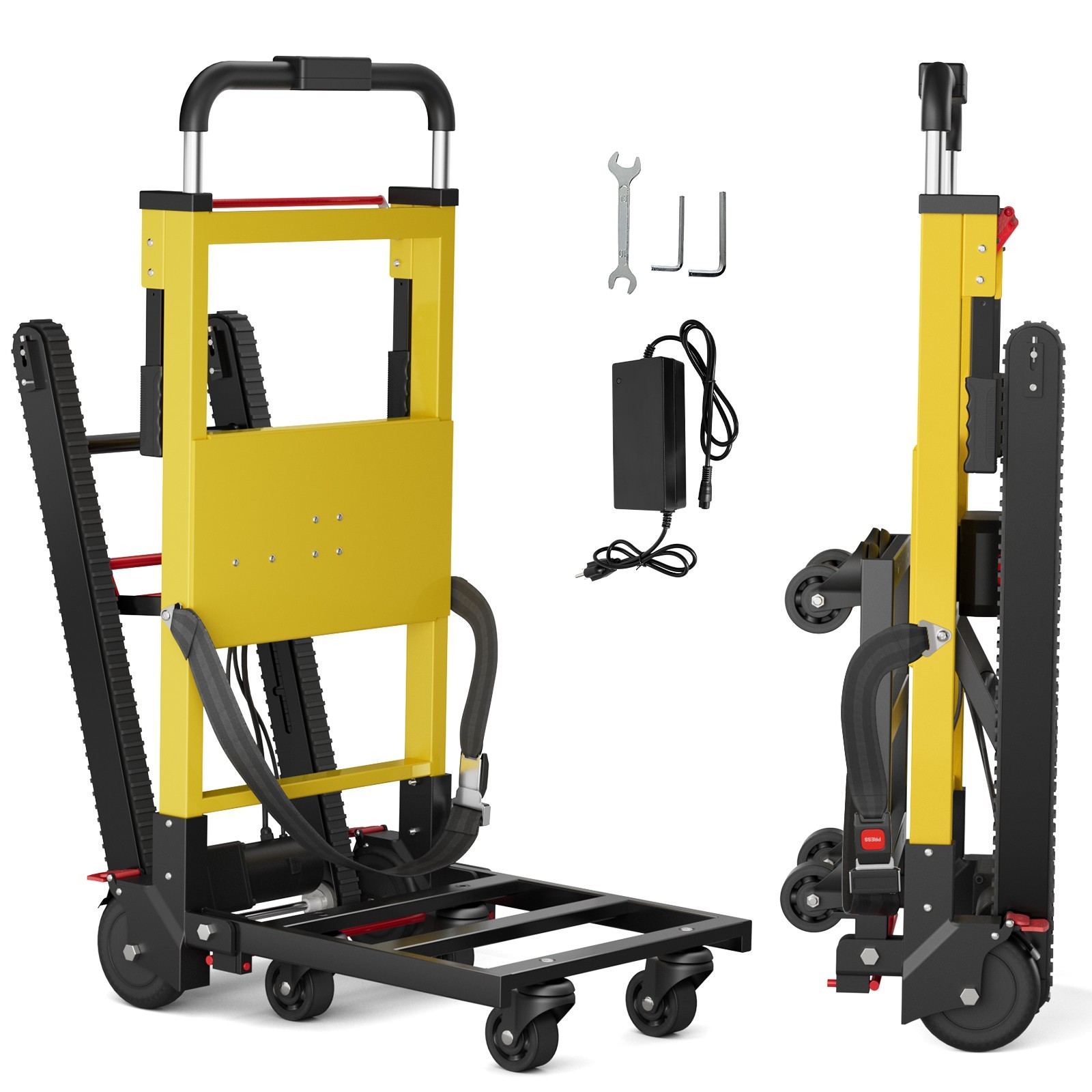 Electric stair climbing hand trucks Powered Stair Climber Dolly Cart & Batteries
