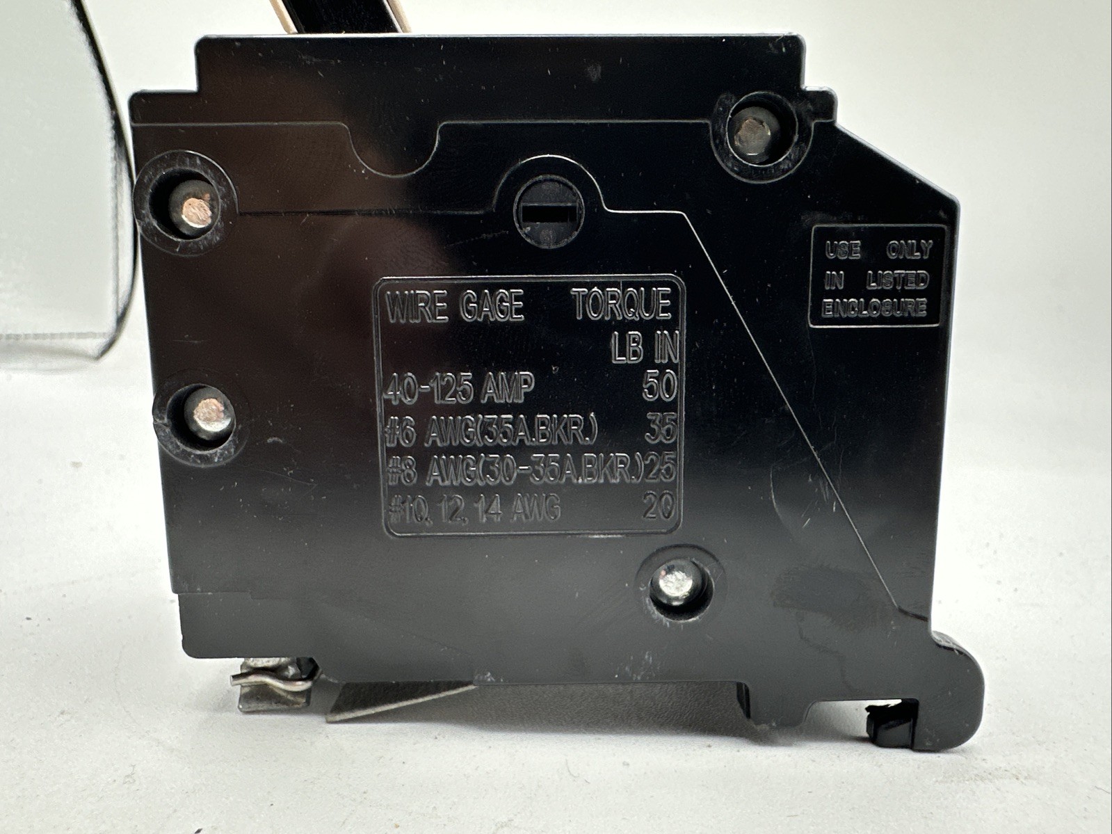 100 Amp 2-Pole Circuit Breaker, Plug-On Molded Case Circuit Breaker