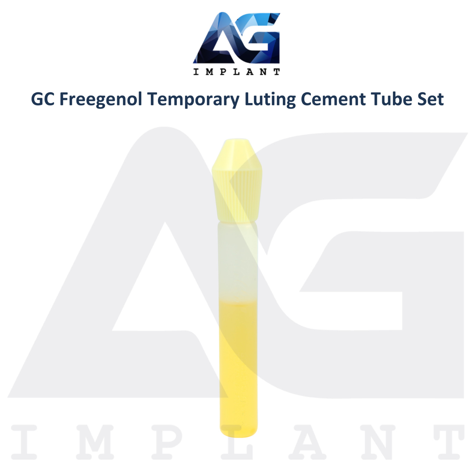 Dental Freegen0l Temporary Luting Cement Tube Set Handmix Self Cure Restorations