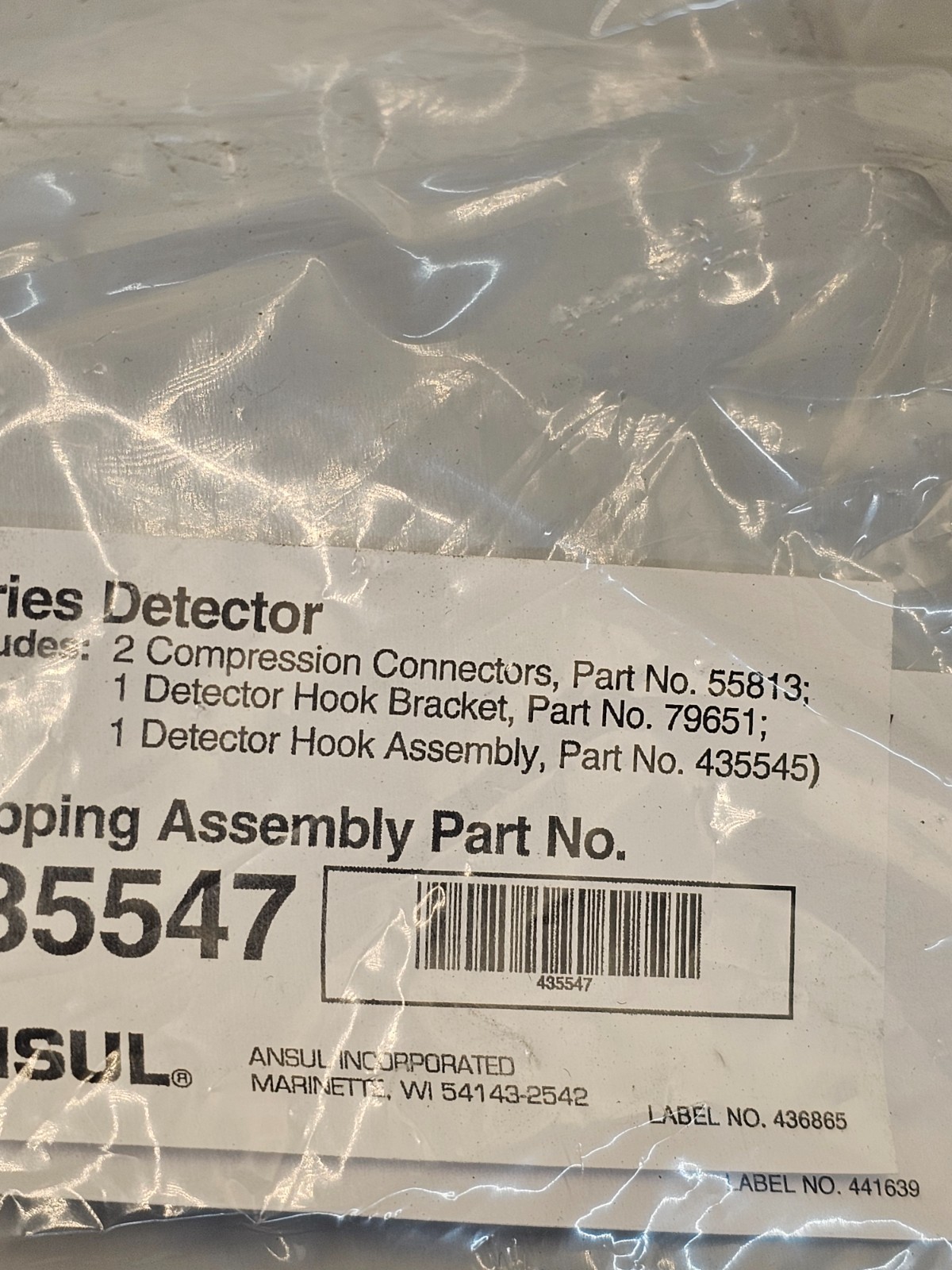 (QTY 2) Ansul 435547 R-102 Detector Series Scissor Linkage Portable Heavy Duty
