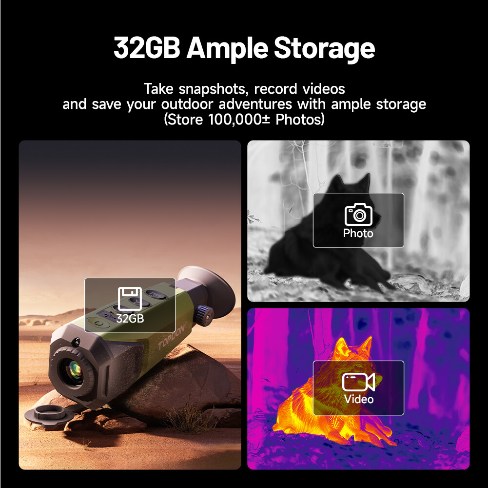Super-Ai 384×288 Thermal Imaging Monocular 1-8X Digital Zoom Scope for Hunting