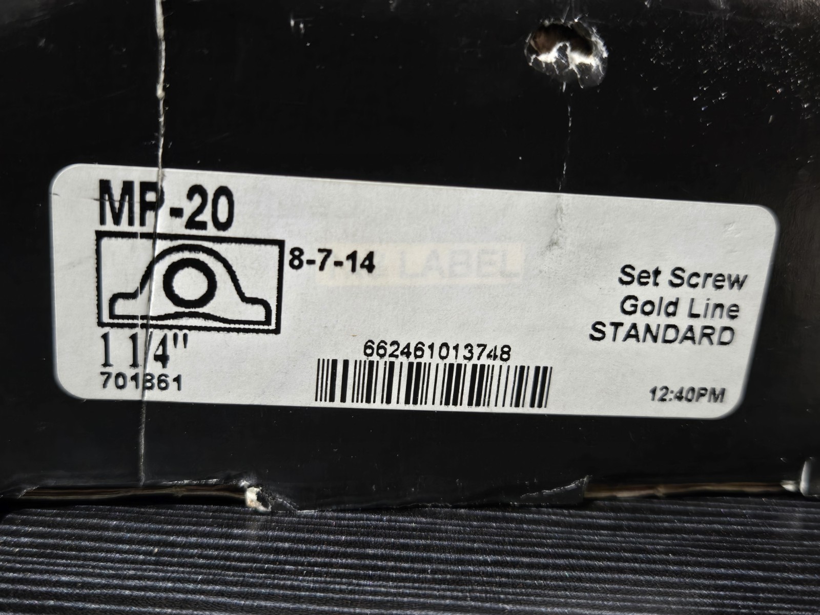 Sealmaster MP-20 Pillow Block Bearing 1-1/4″ Bore Gold Line Set Screw NEW…