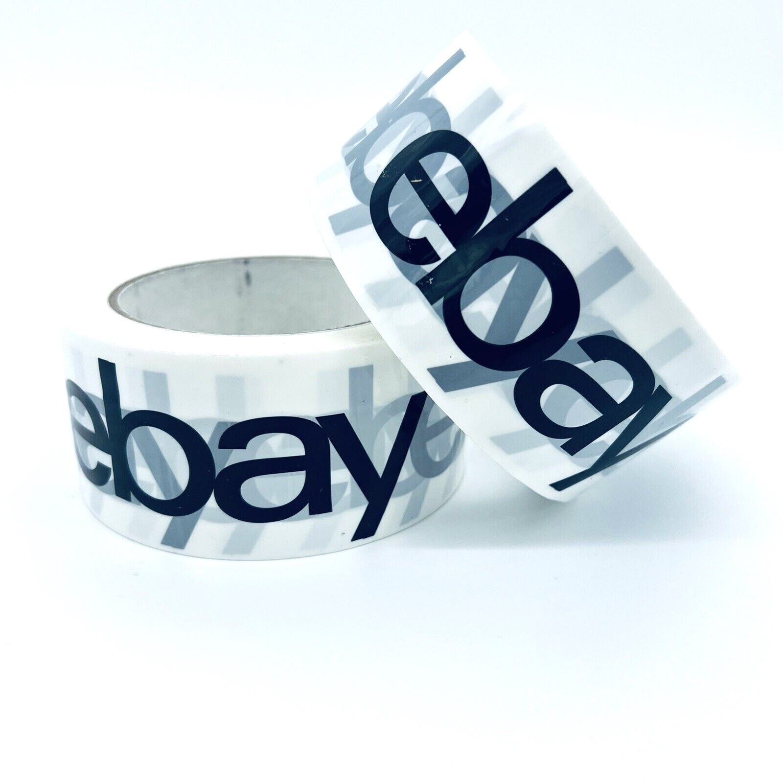 2 Rolls eBay Branded Shipping Tape With Black Logo – 2″ x 75 Yards New