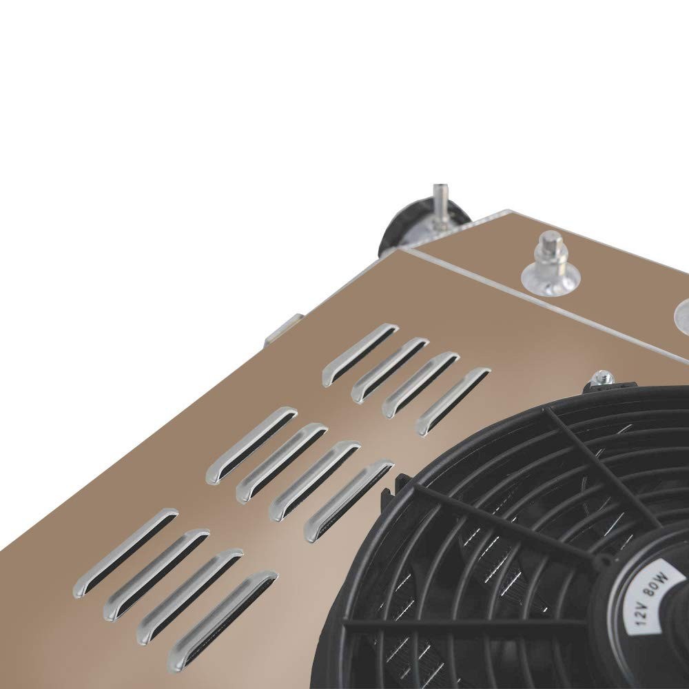 3 Row Alum Radiator+Shroud Fan 73-87 Chevy GMC C10 C20 C30 K10 5.7L 7.4L V8