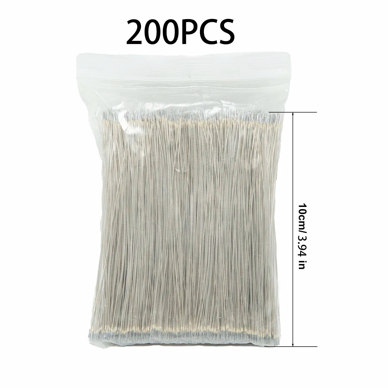 200pc LED Neon Light Welding Wire Connector 12V 24V Silver Enameled