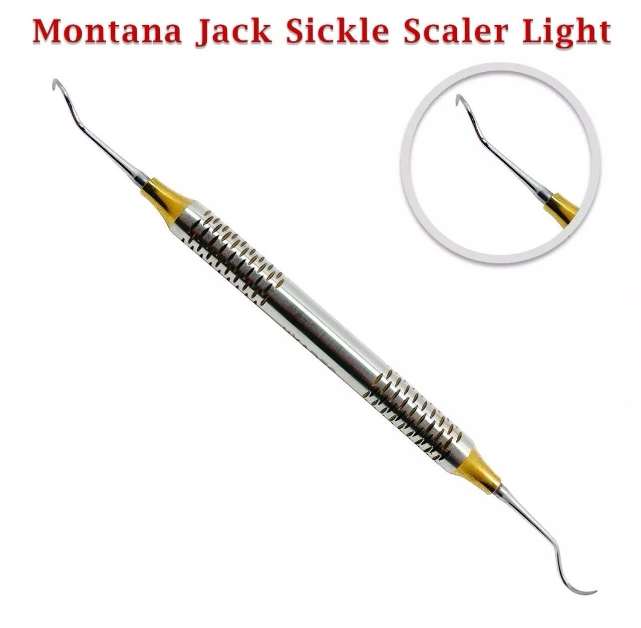 5 X Periodontal Montana Jack Sickle Scaler Light Double Ended Dental Instruments