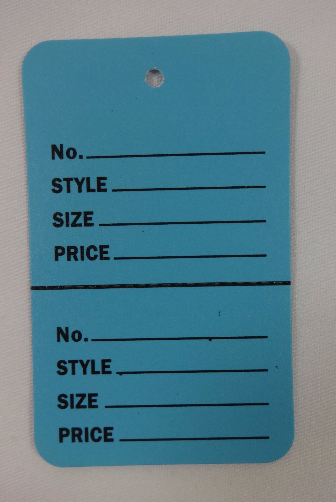 100 Blue Unstrung Coupon Garment Merchandise Price Tags Small