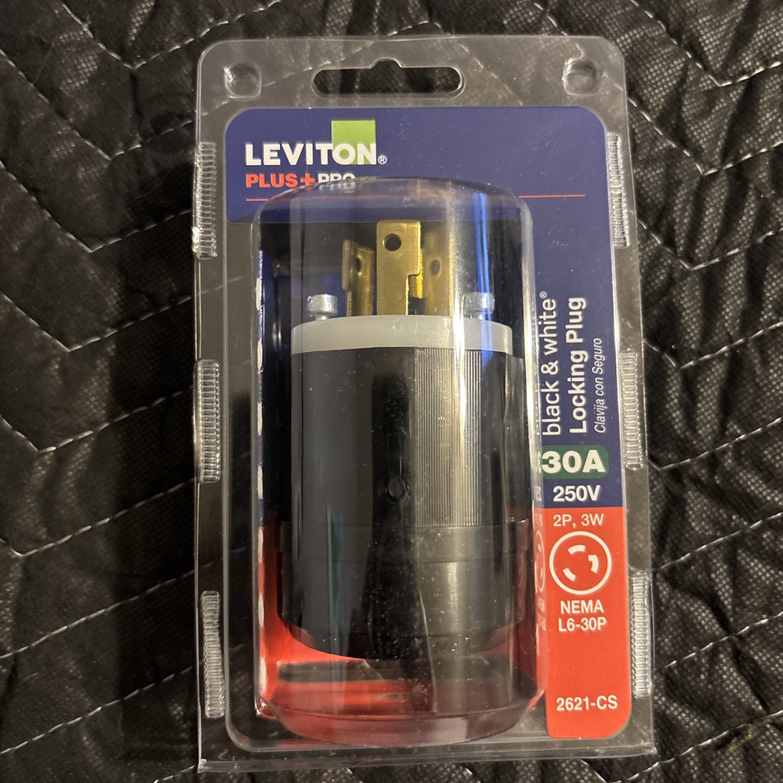 Leviton Nema L6-30P 30-Amp 250 Volt 2P/3 Wire Locking Plug
