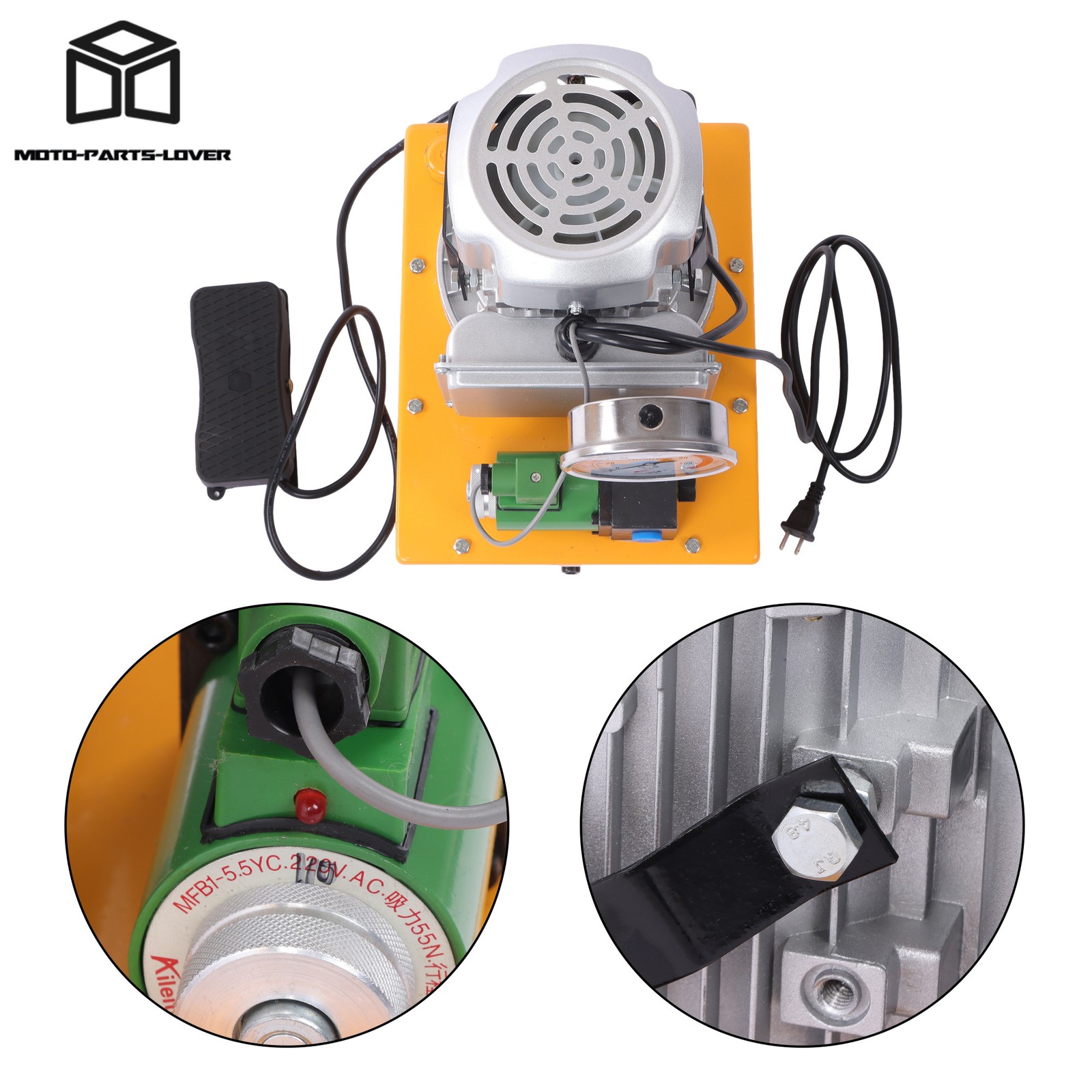 110V Electric Hydraulic Pump 10000PSI Single Acting 8L Flow 0.7L/min