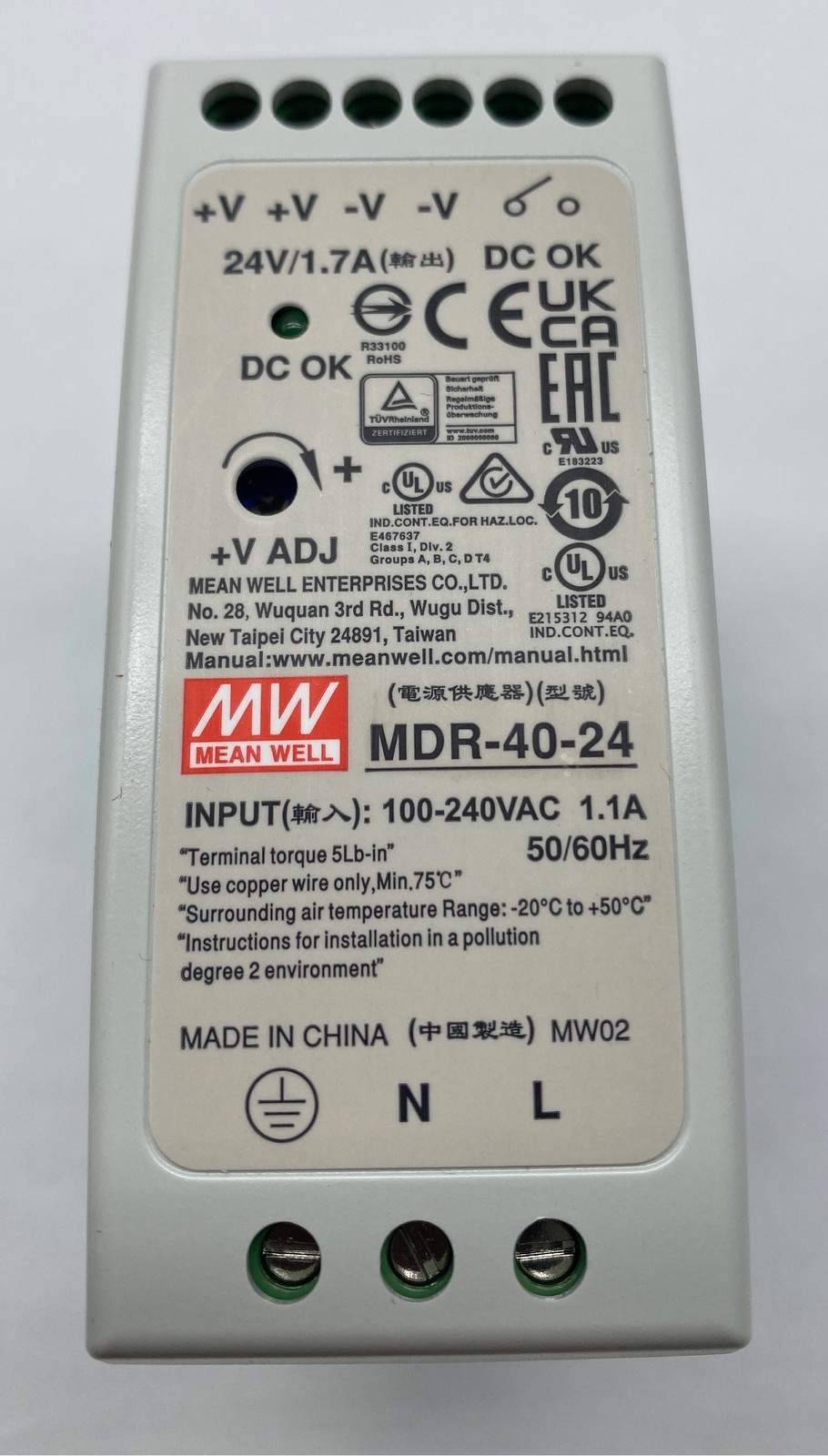 Mean Well MDR-40-24 AC to DC Power Supply