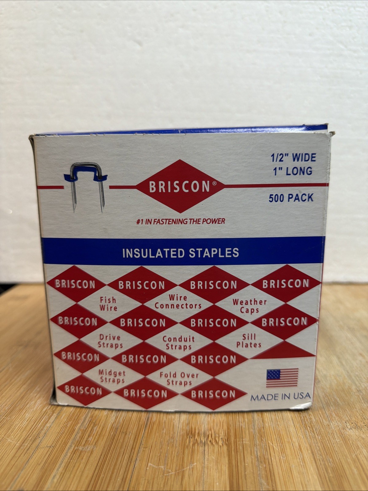 Briscon SN40IB Cable Staples 1/2″ W x 1″ L 500 Pack
