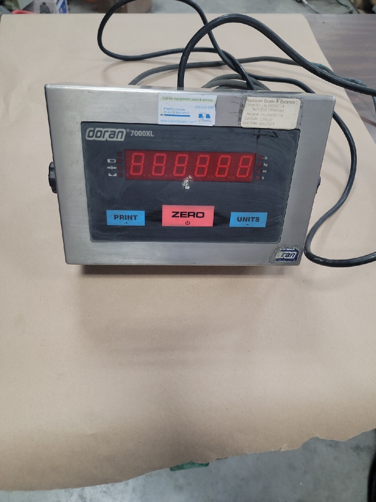 Doran 7000XLM Weight Scale Indicator