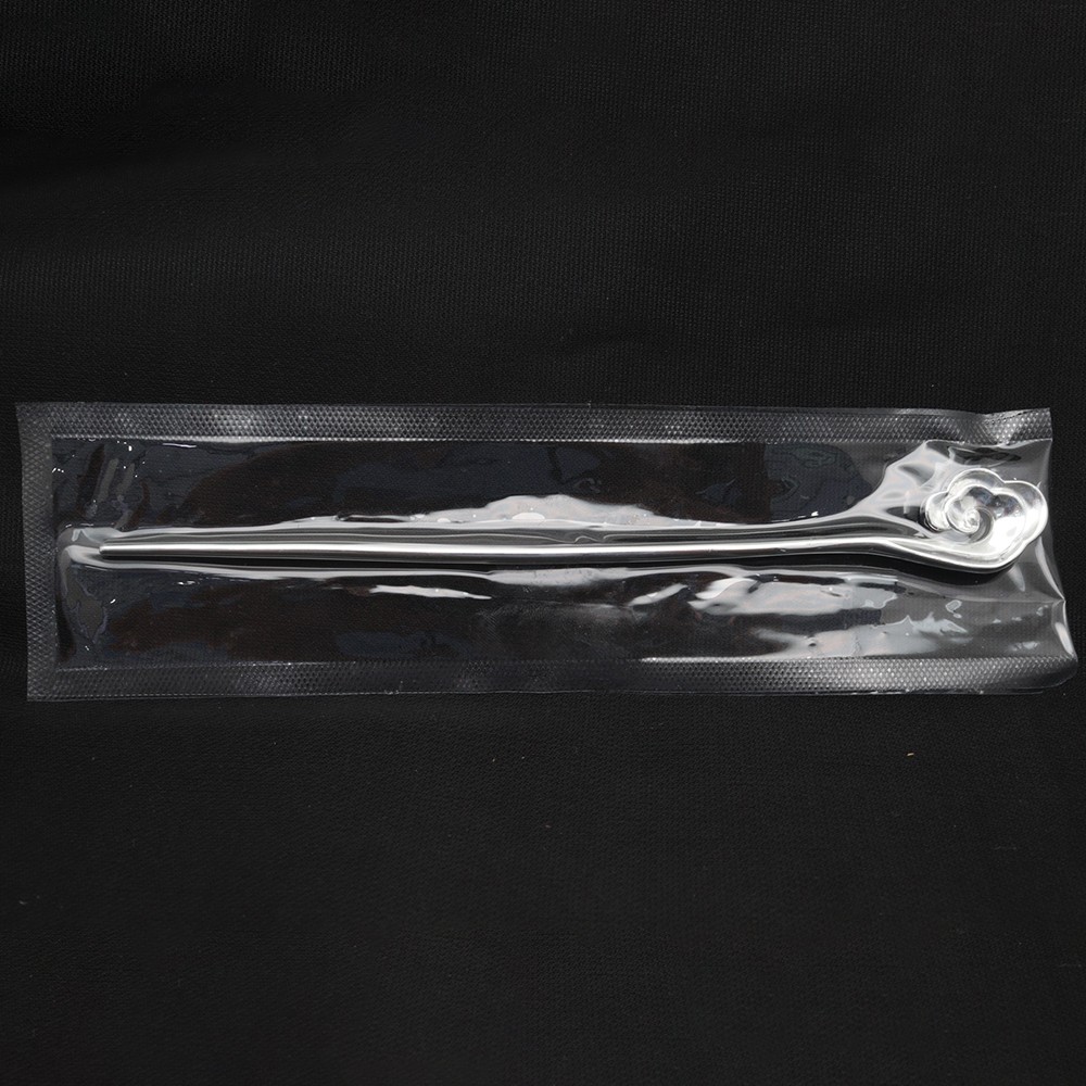 Pure S999 Fine Silver Hairpin Daily Carved Lucky Ruyi Hair Stick 26g 6.8inch