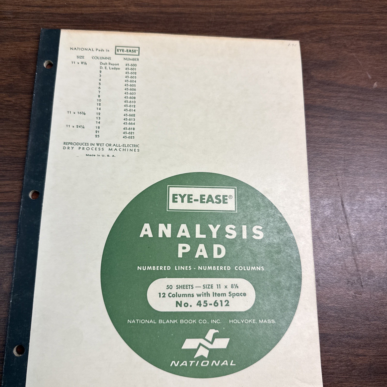 Analysis Pads – Lot Of 7 – Various Sizes – Eye-Ease National