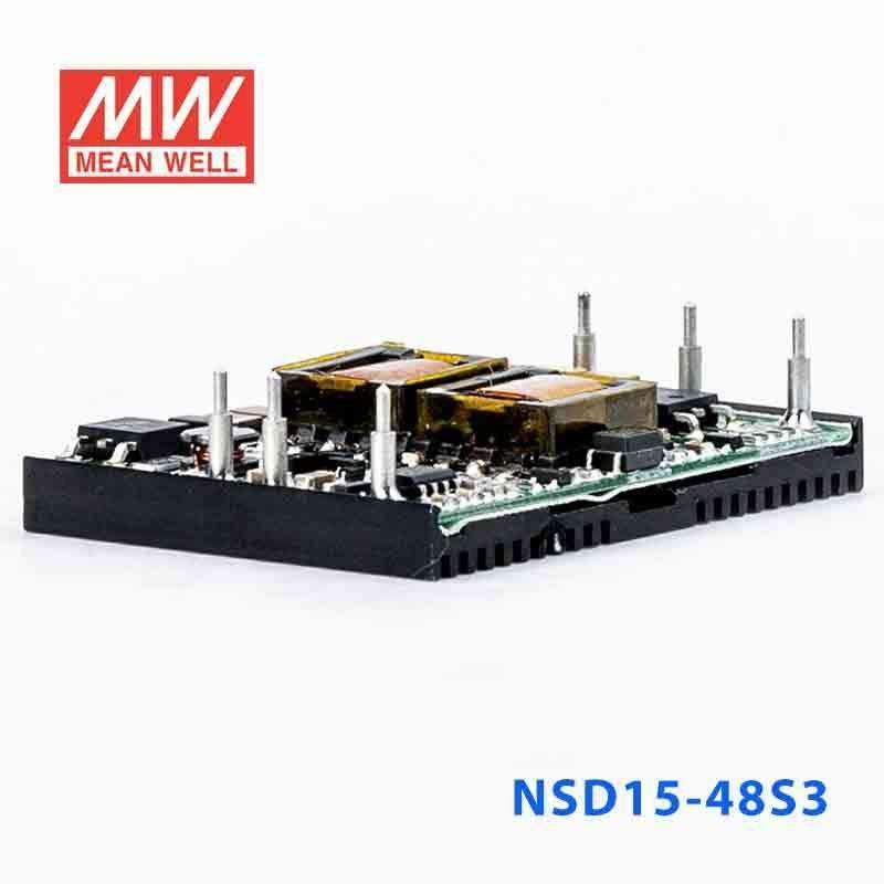 Mean Well NSD15-48S3 DC-DC Converter – 12.375W – 18~72V in 3.3V out