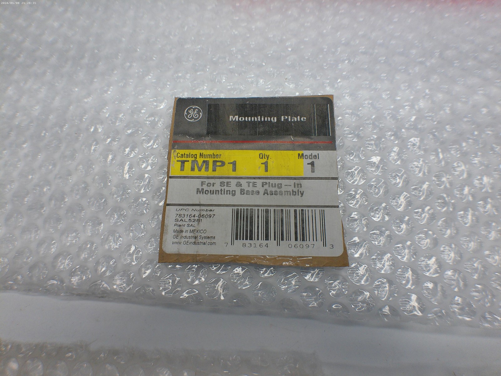 GENERAL ELECTRIC TMP1 MOUNTING BASE ASSEMBLY NSNP