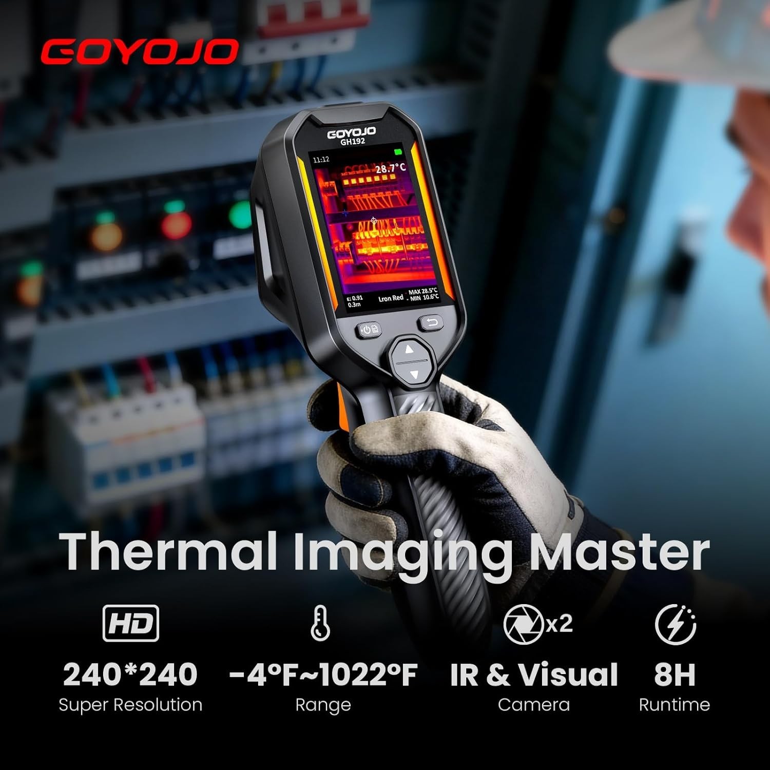 GOYOJO GH192 Thermal Imaging Camera 240X240 Super IR Resolution with 2MP Visual