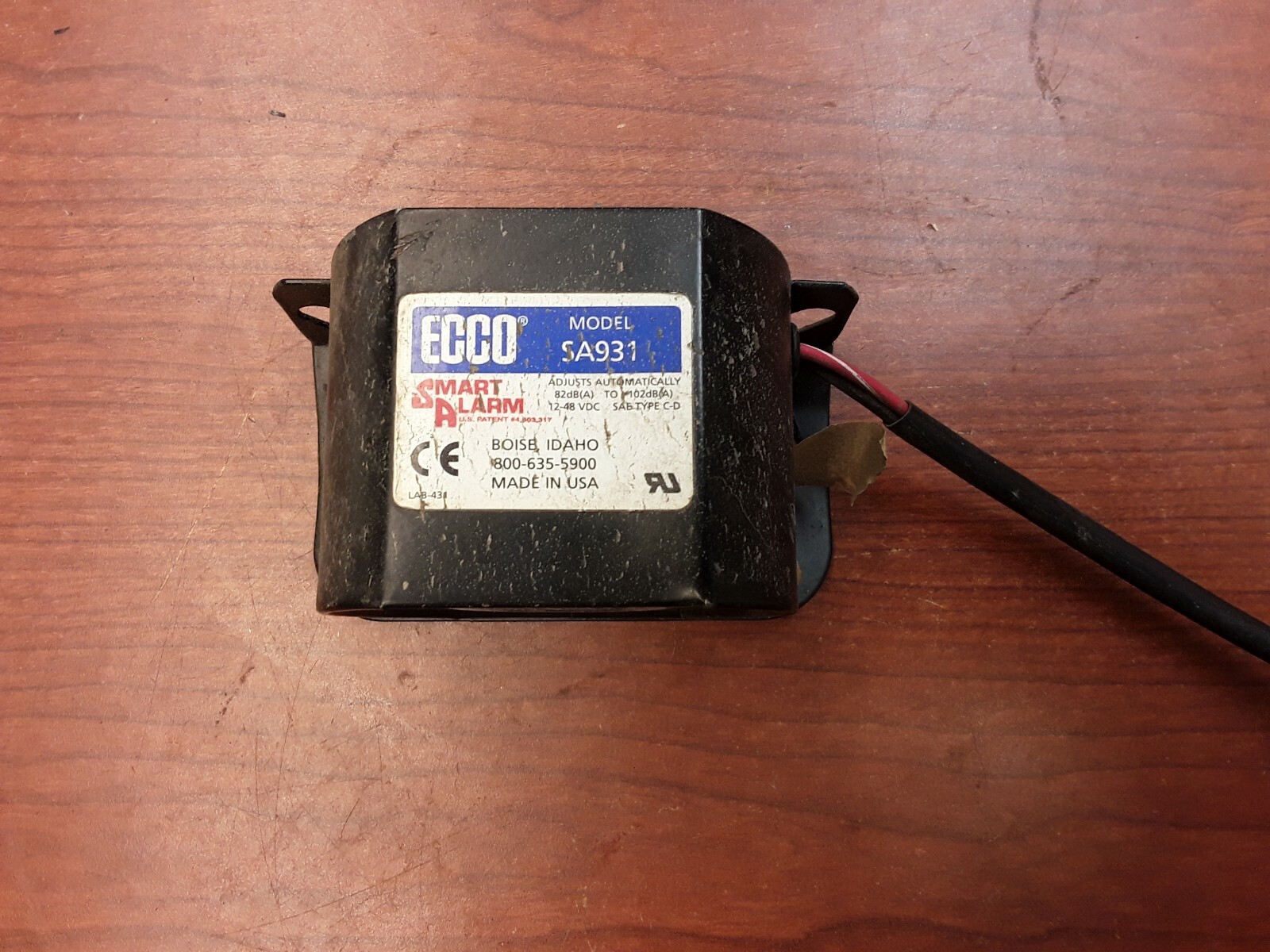 Ecco SA931 Smart Alarm Backup Alarm 12-48 VDC